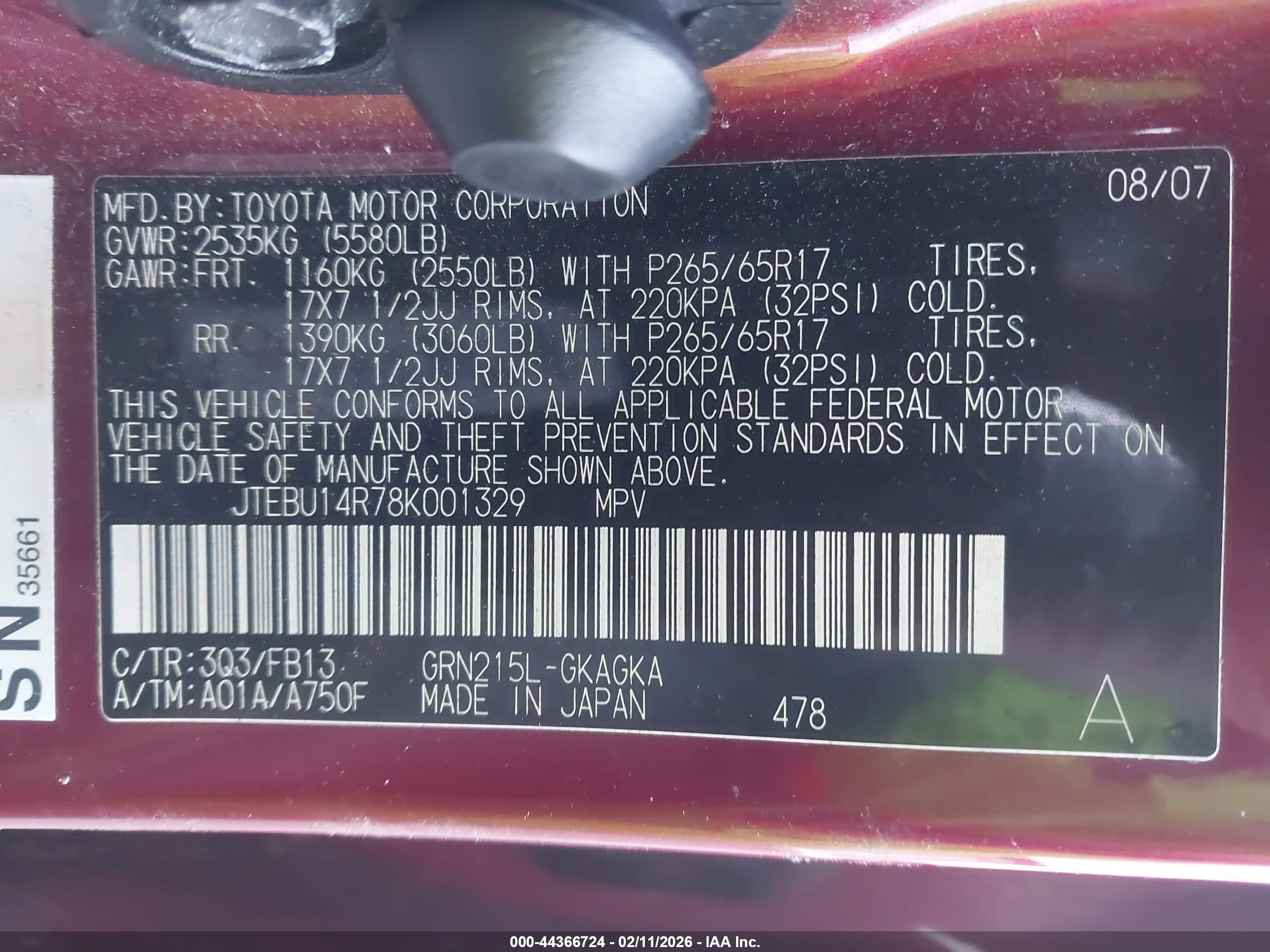 TOYOTA 4RUNNER image 9