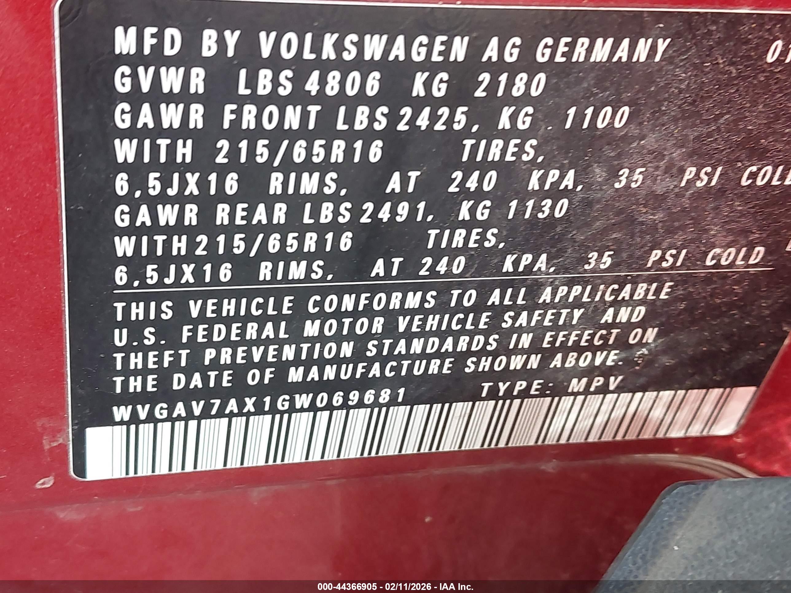 VOLKSWAGEN TIGUAN image 9