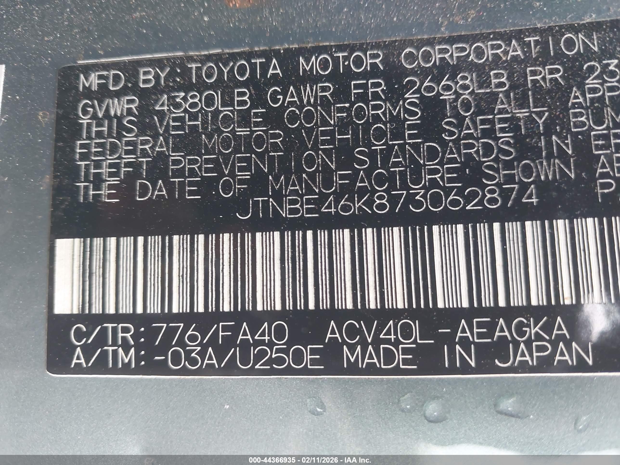 TOYOTA CAMRY image 9