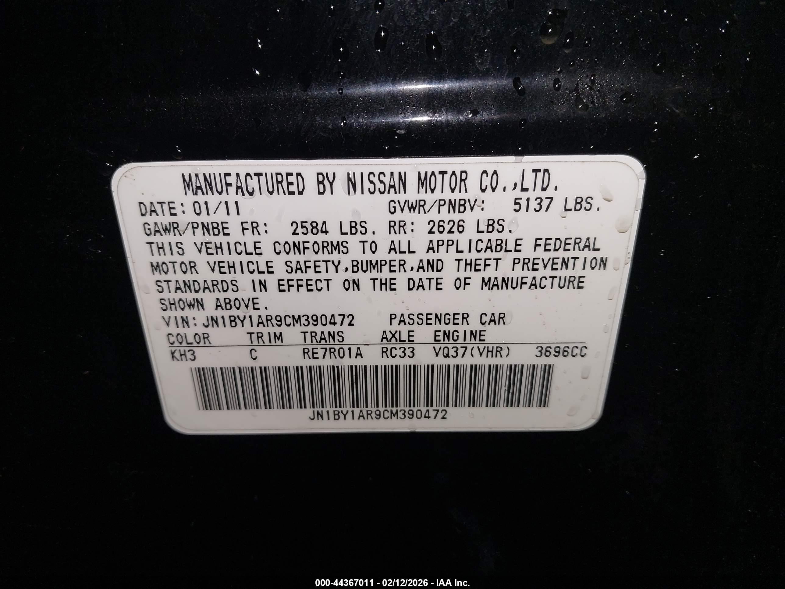 INFINITI M37X image 9