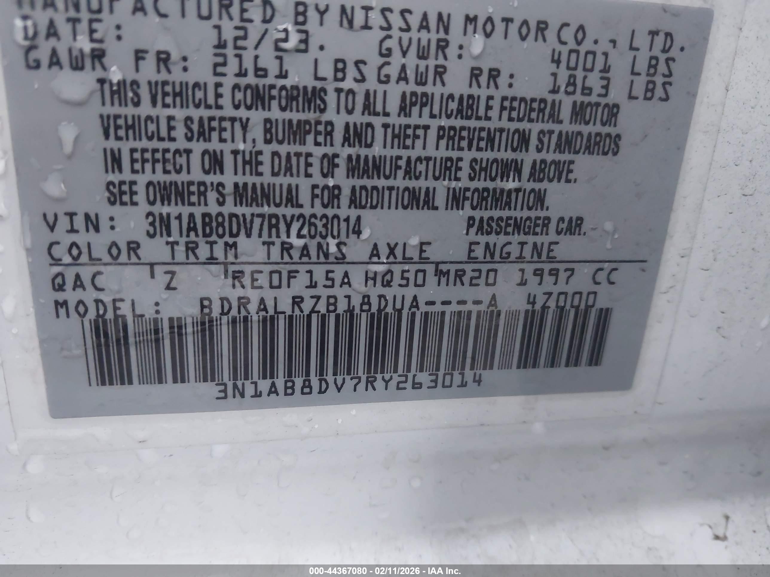 NISSAN SENTRA image 9