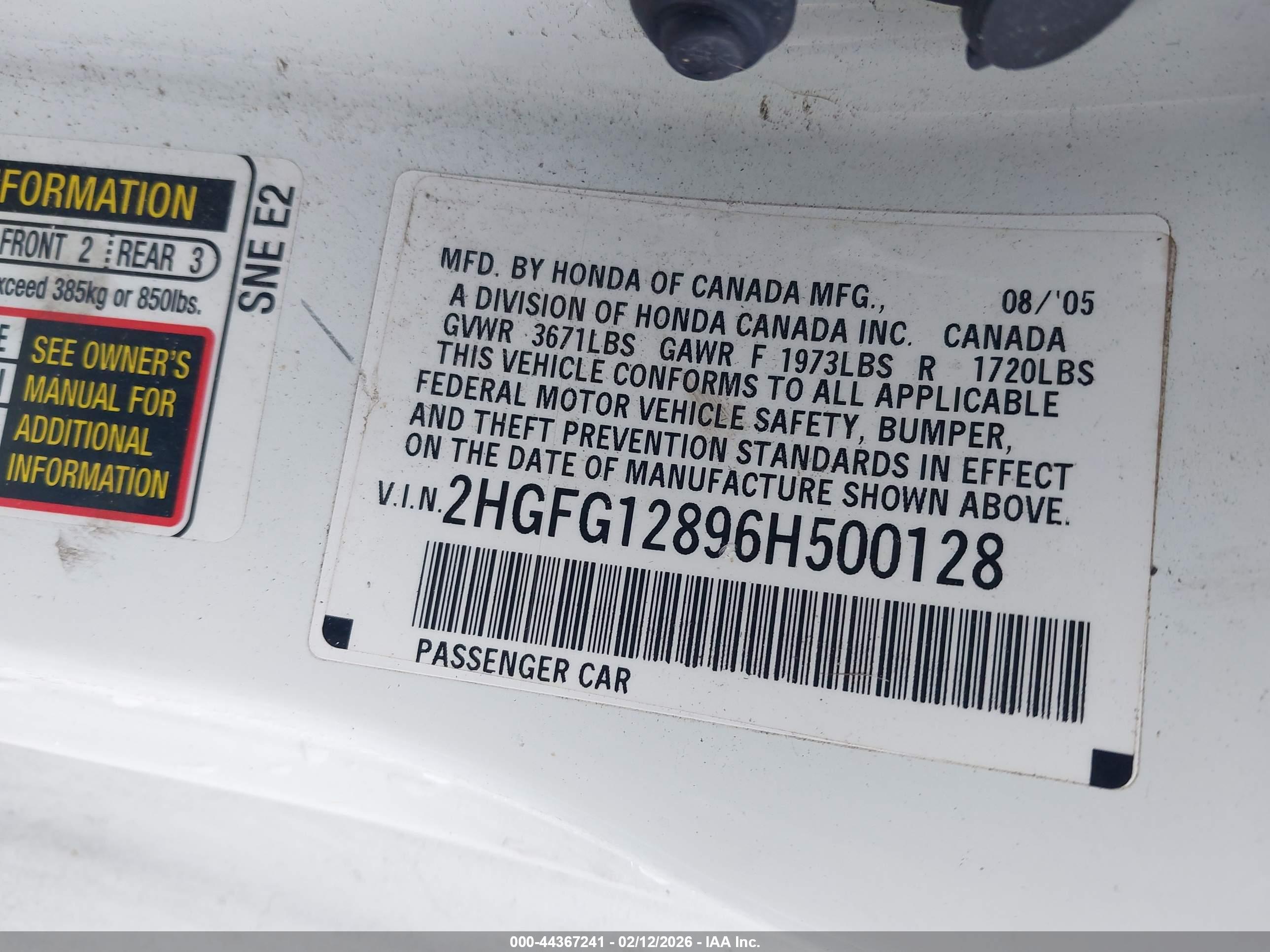 HONDA CIVIC image 9