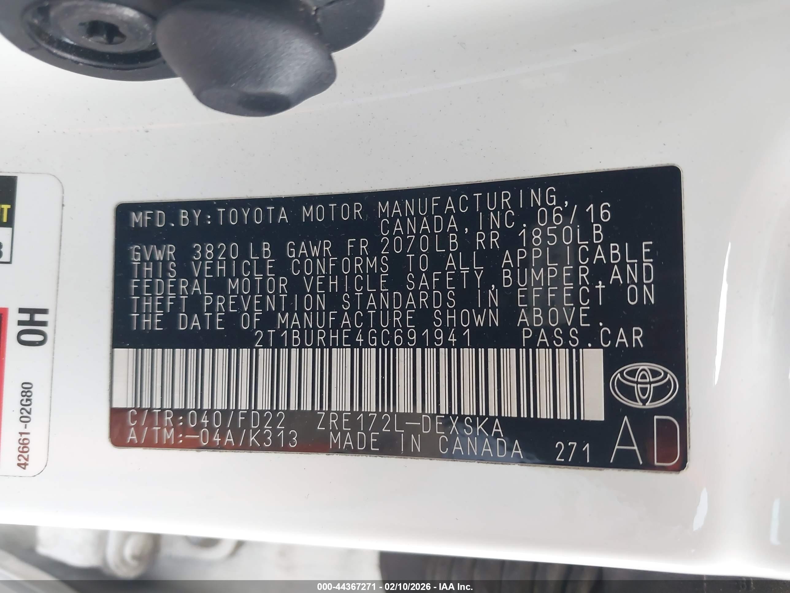 TOYOTA COROLLA image 9