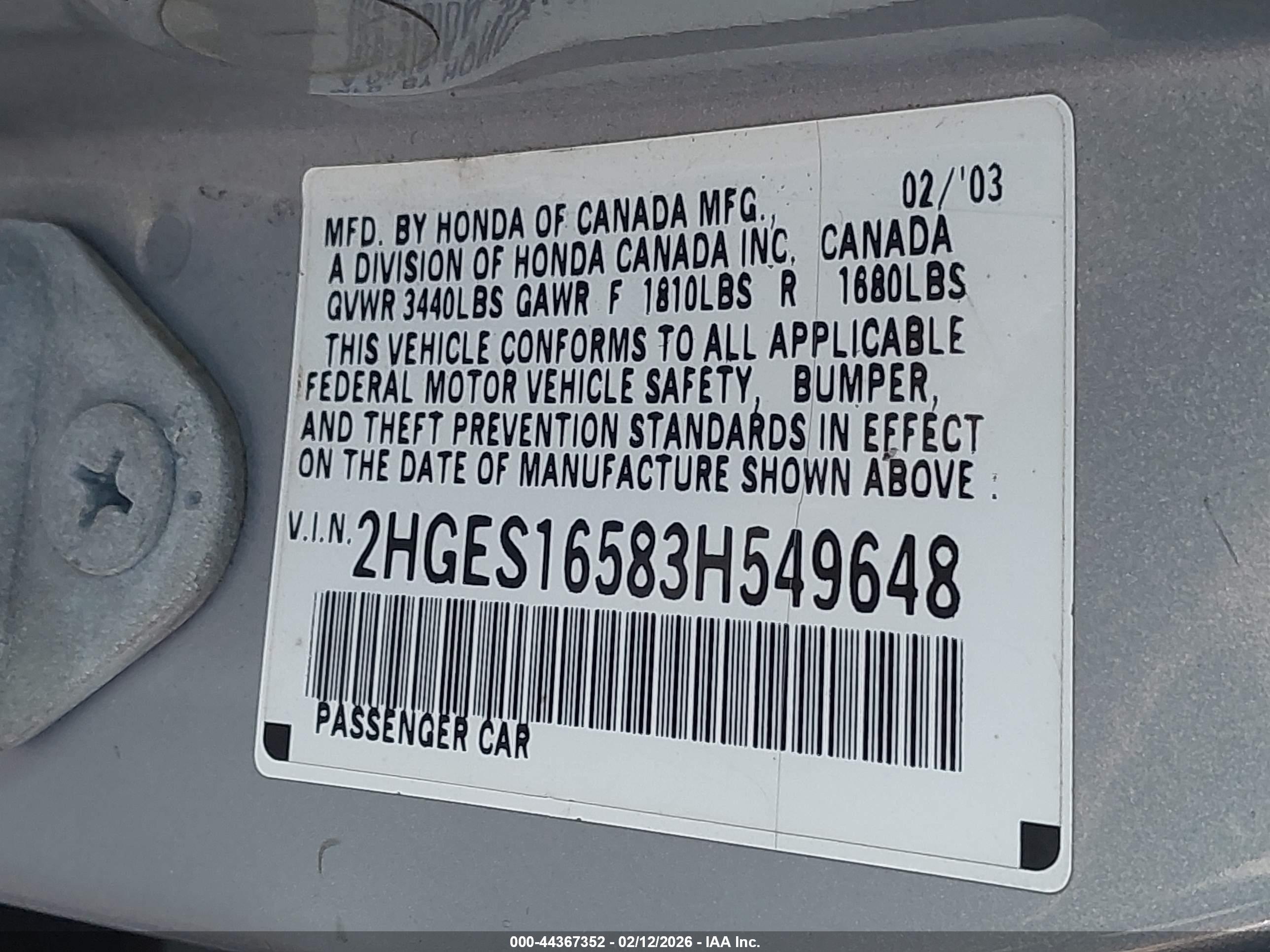 HONDA CIVIC image 9