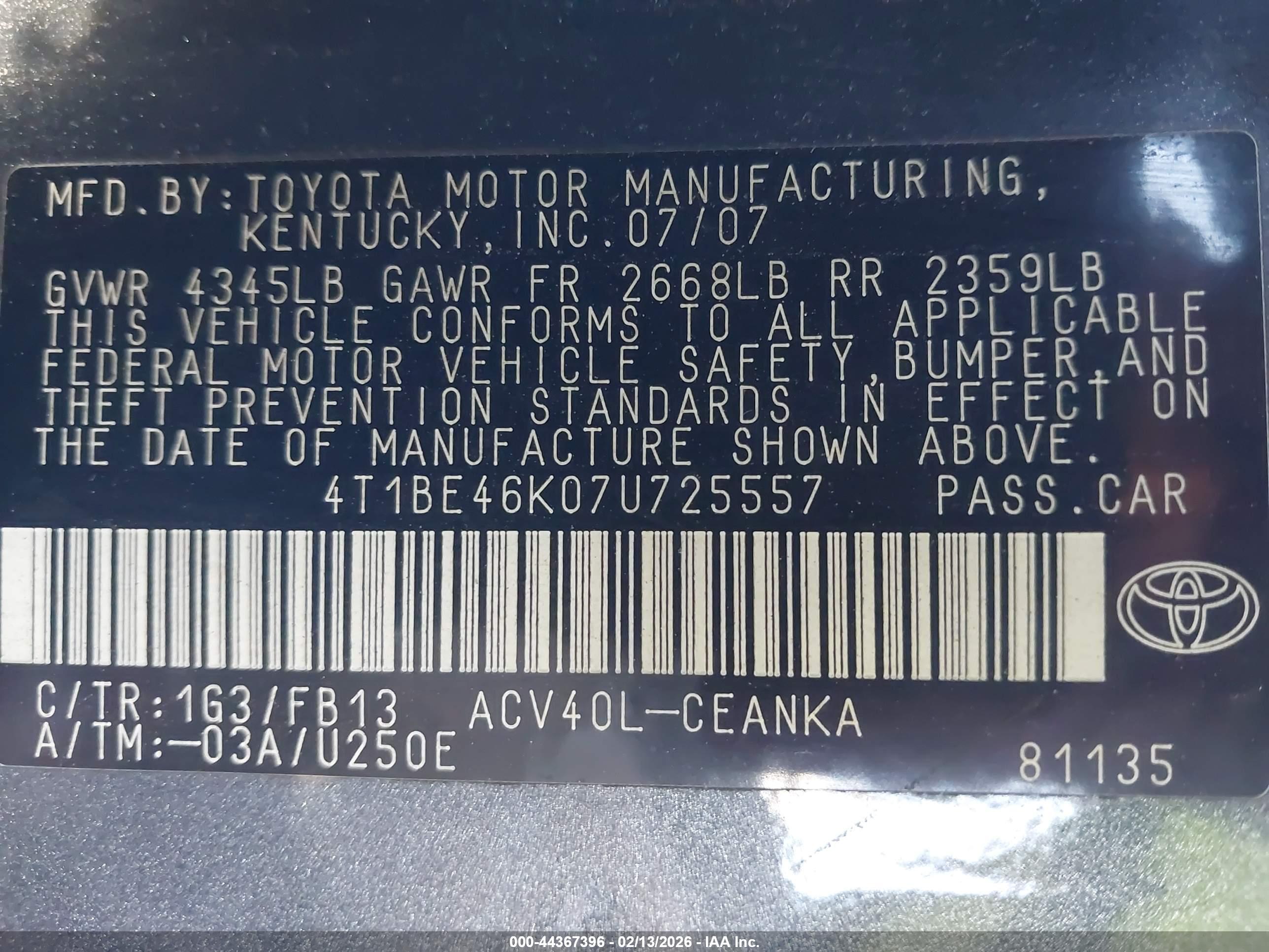 TOYOTA CAMRY image 9