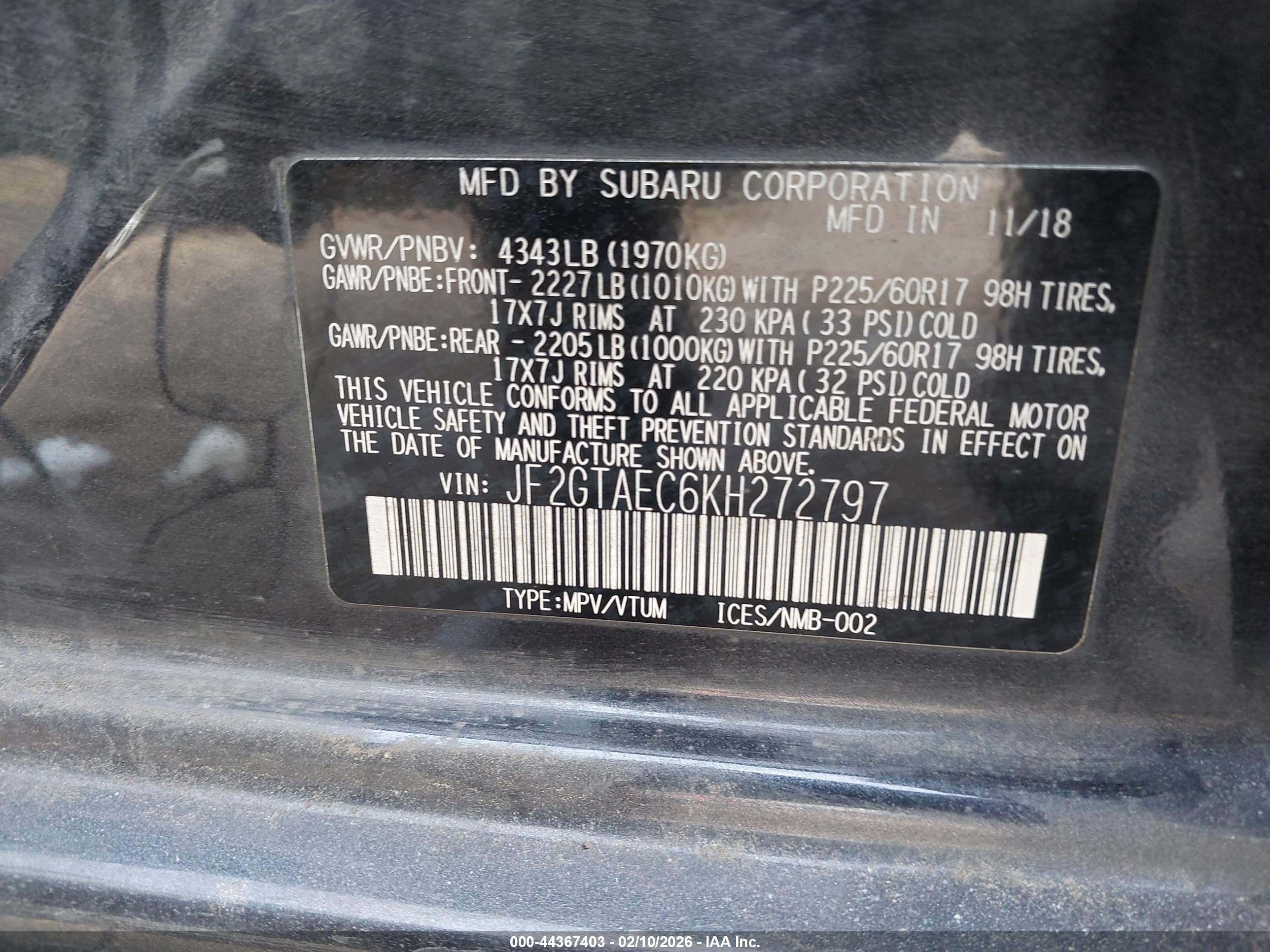 SUBARU CROSSTREK image 9