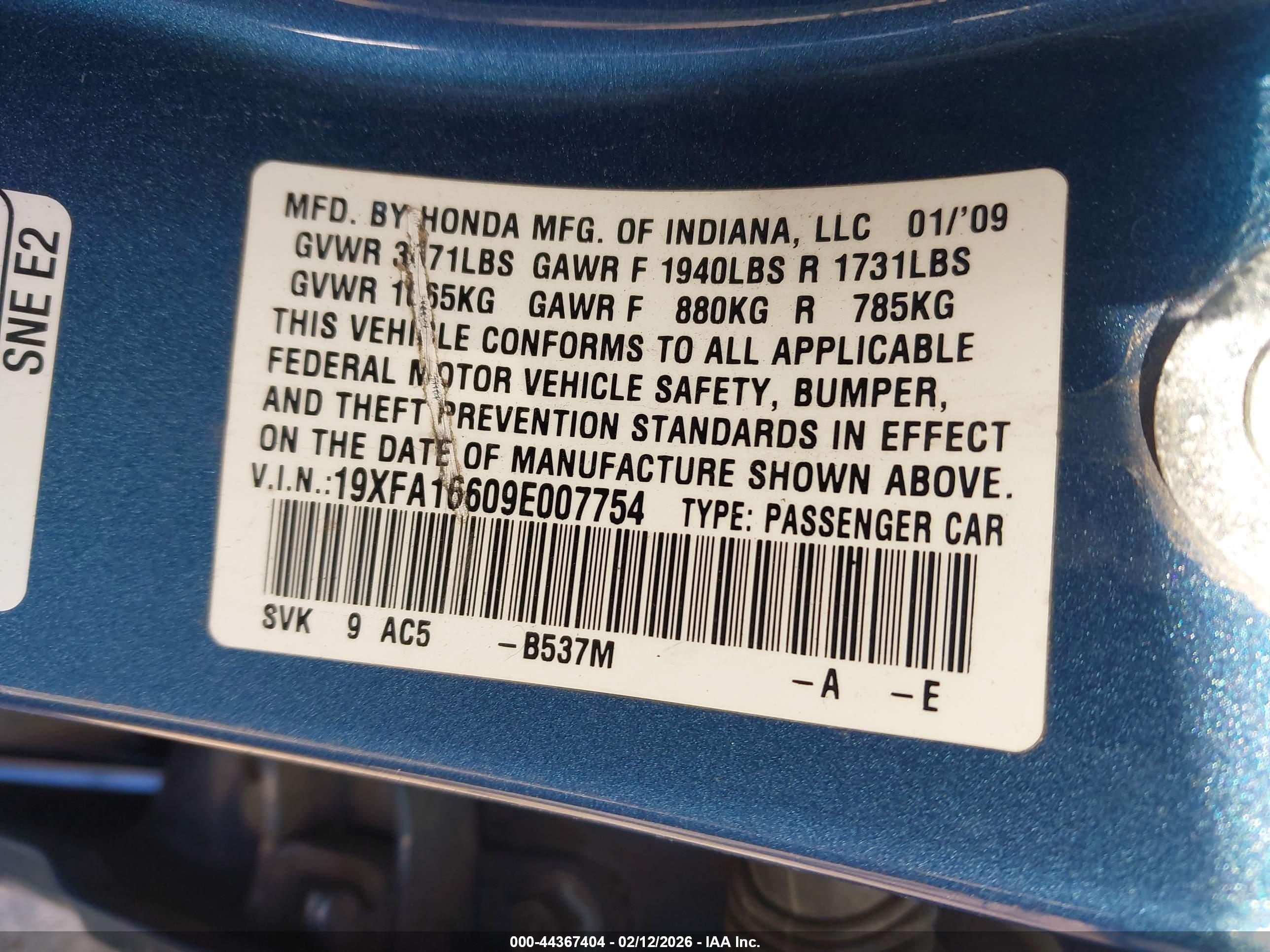 HONDA CIVIC image 9