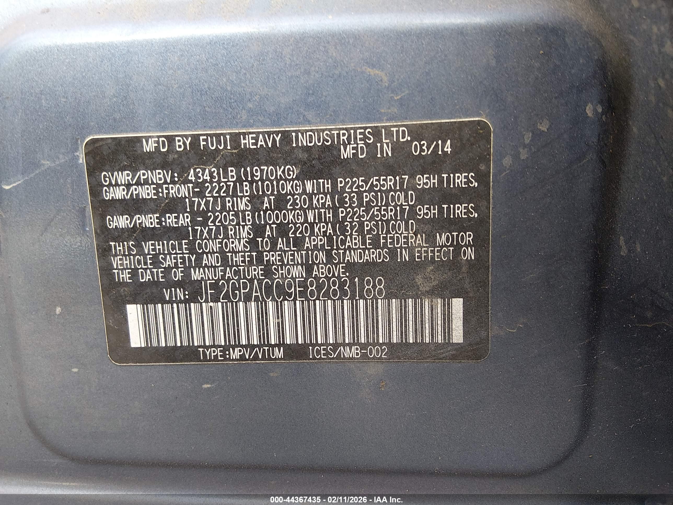 SUBARU XV image 9