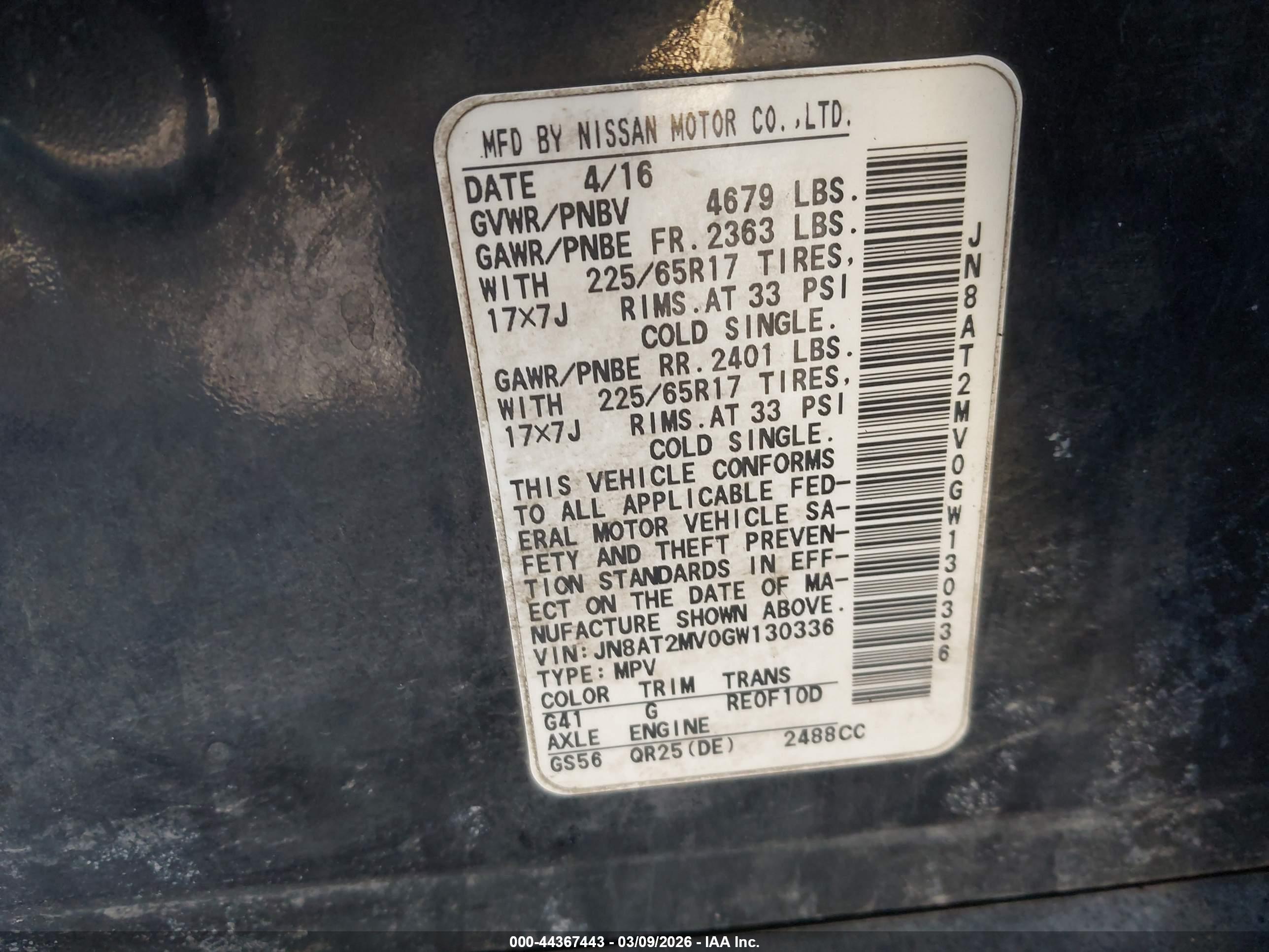 NISSAN ROGUE image 9