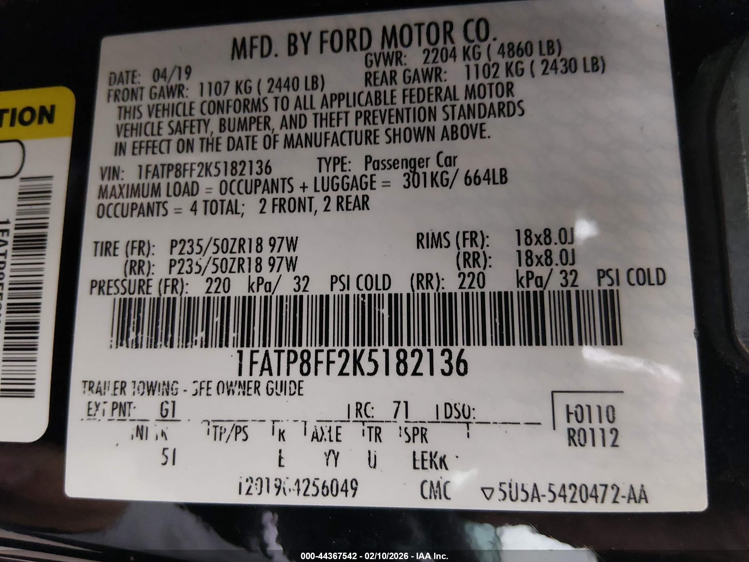 FORD MUSTANG image 9