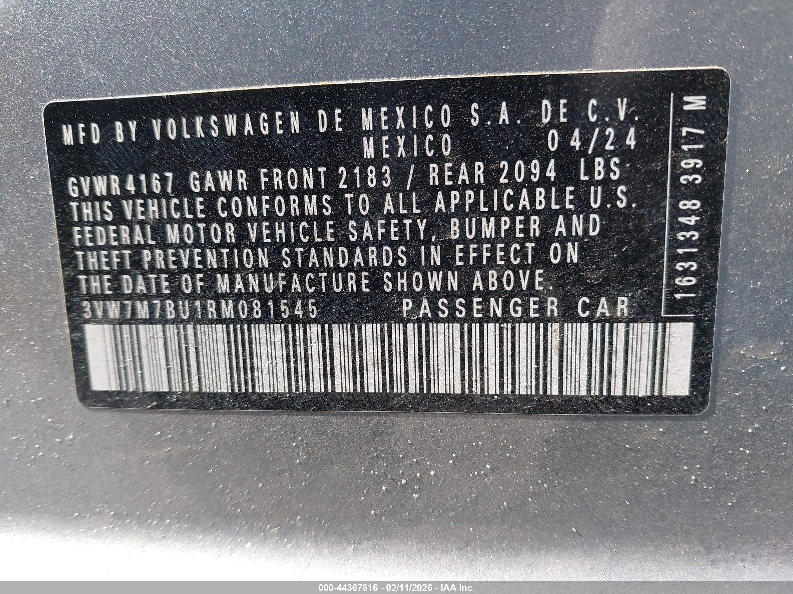 VOLKSWAGEN JETTA image 9