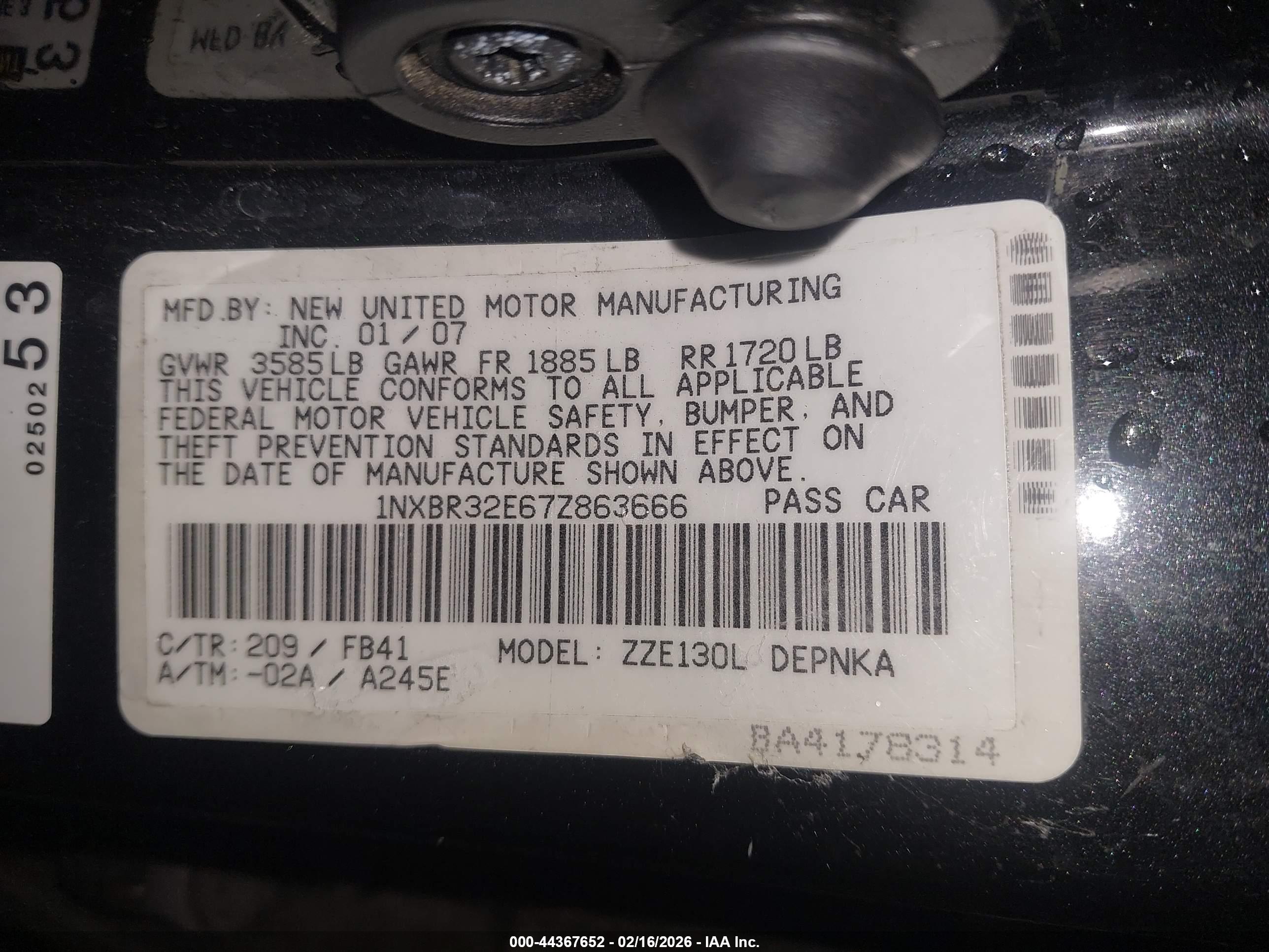 TOYOTA COROLLA image 9