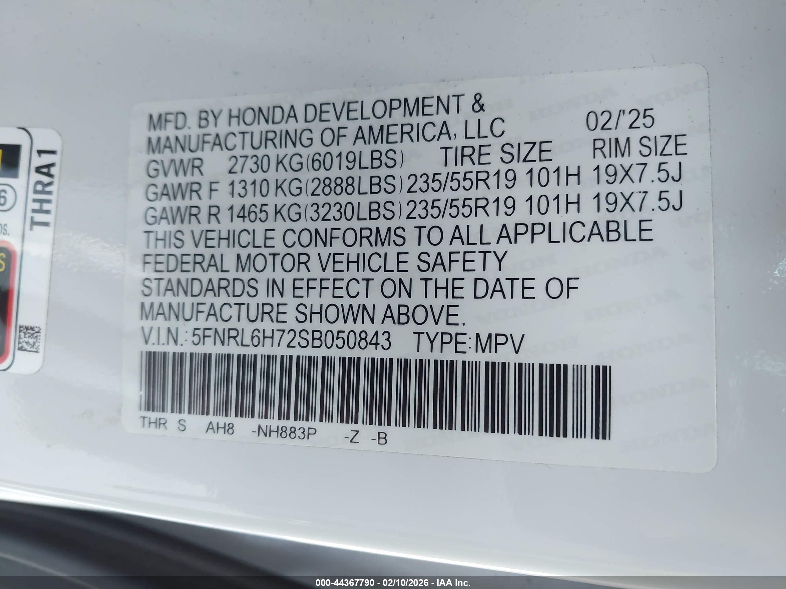 HONDA ODYSSEY image 9
