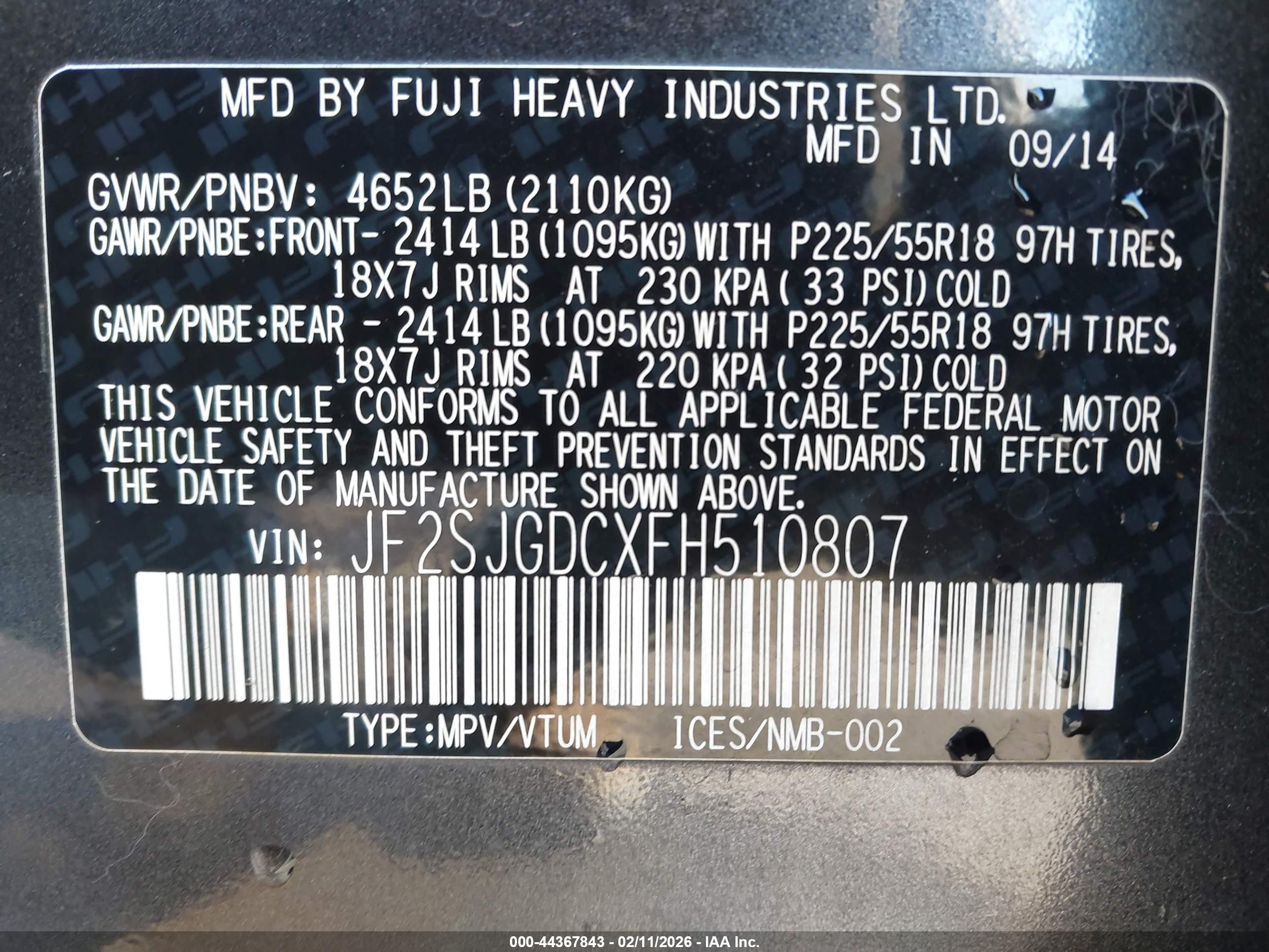 SUBARU FORESTER image 9