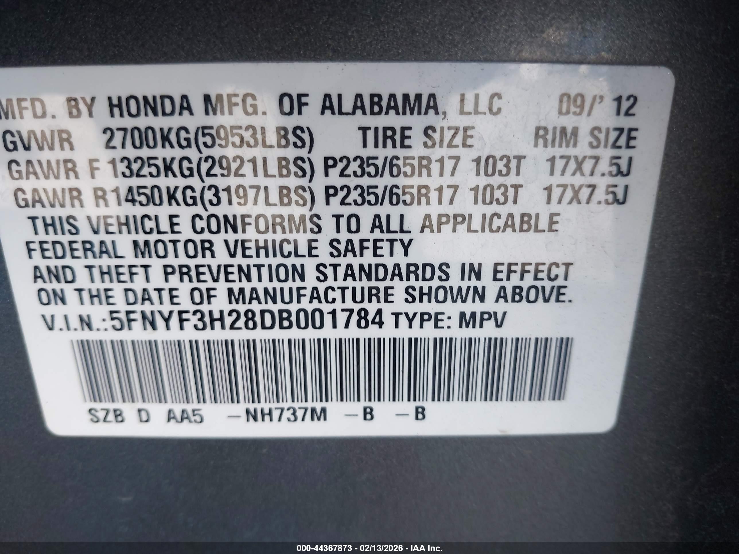 HONDA PILOT image 9