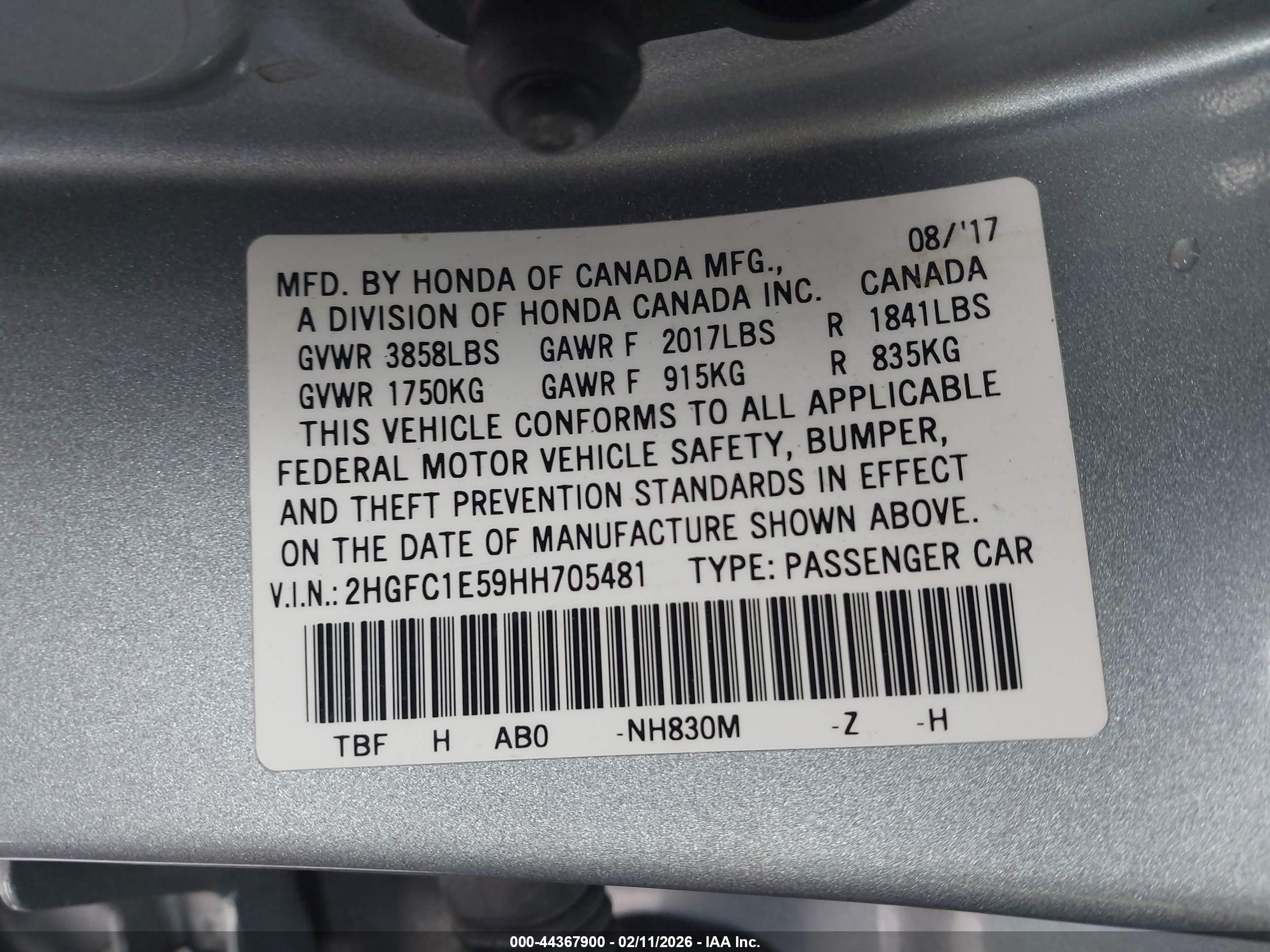 HONDA CIVIC image 9