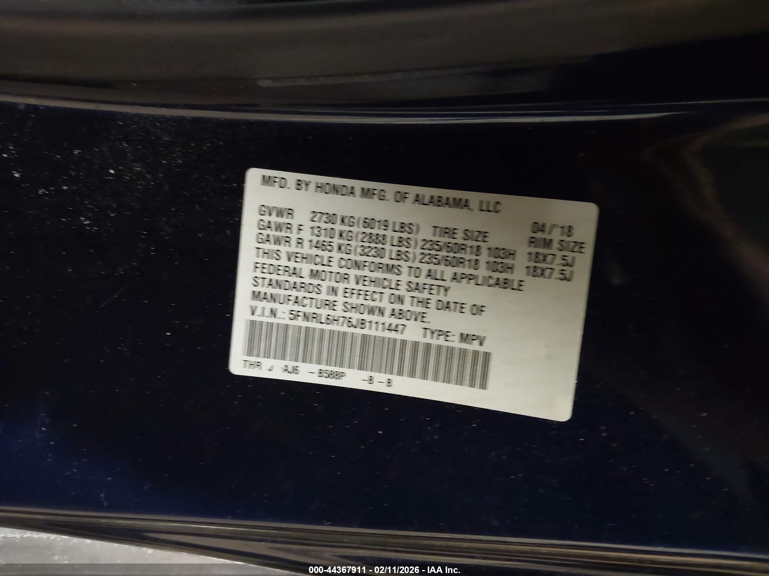 HONDA ODYSSEY image 9