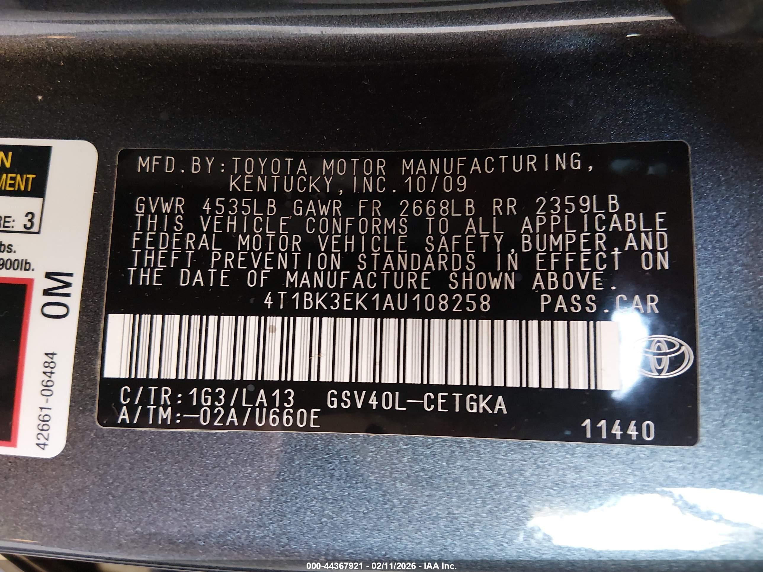 TOYOTA CAMRY image 9