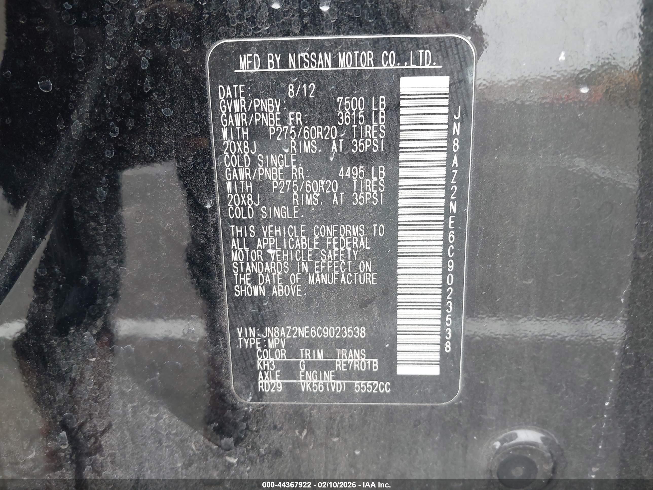 INFINITI QX56 image 9