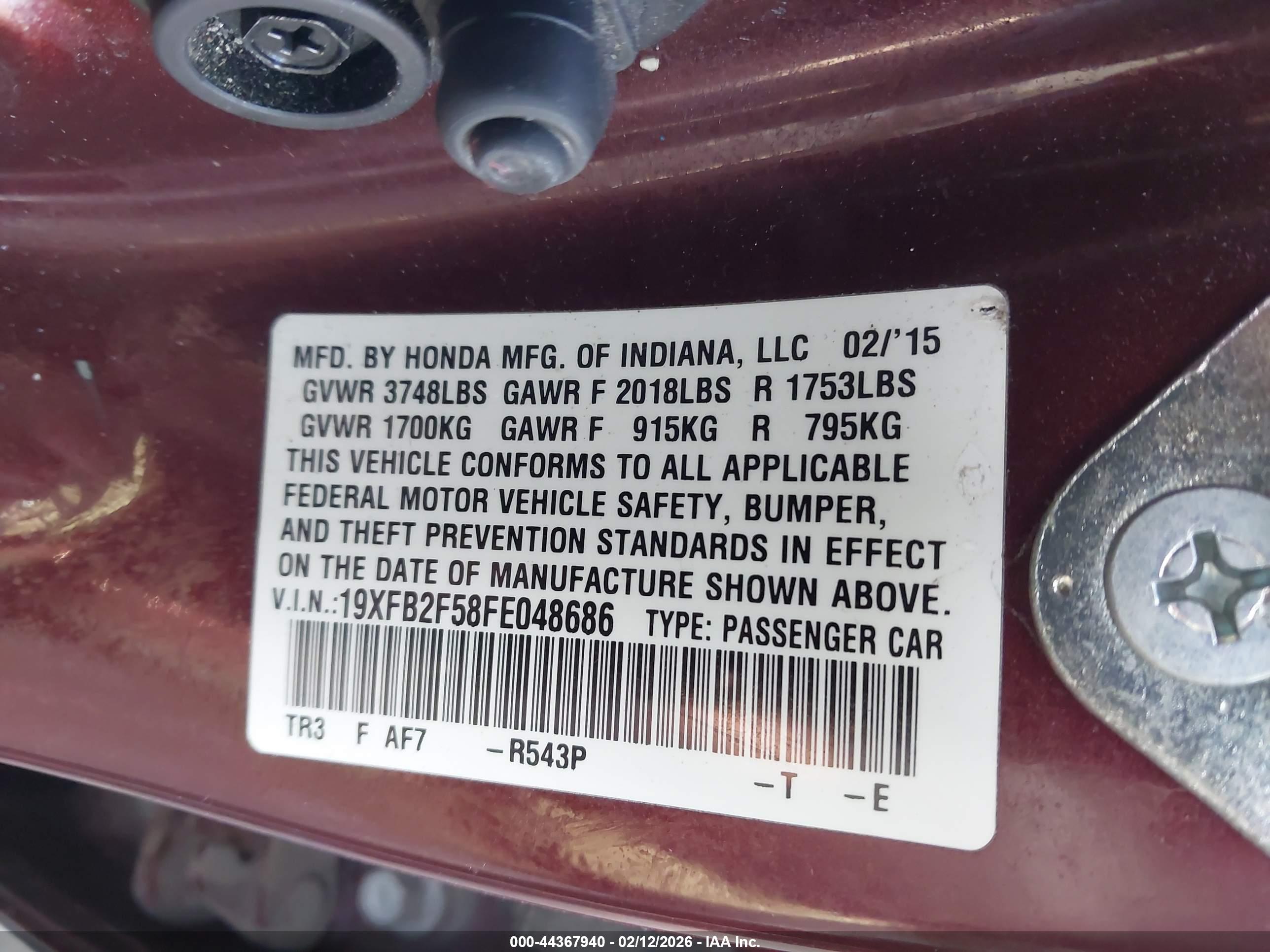 HONDA CIVIC image 9
