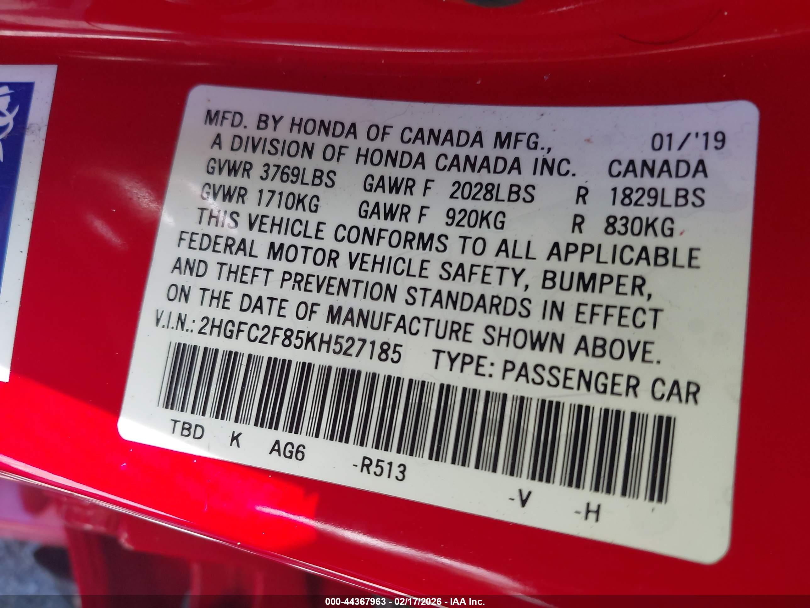 HONDA CIVIC image 9
