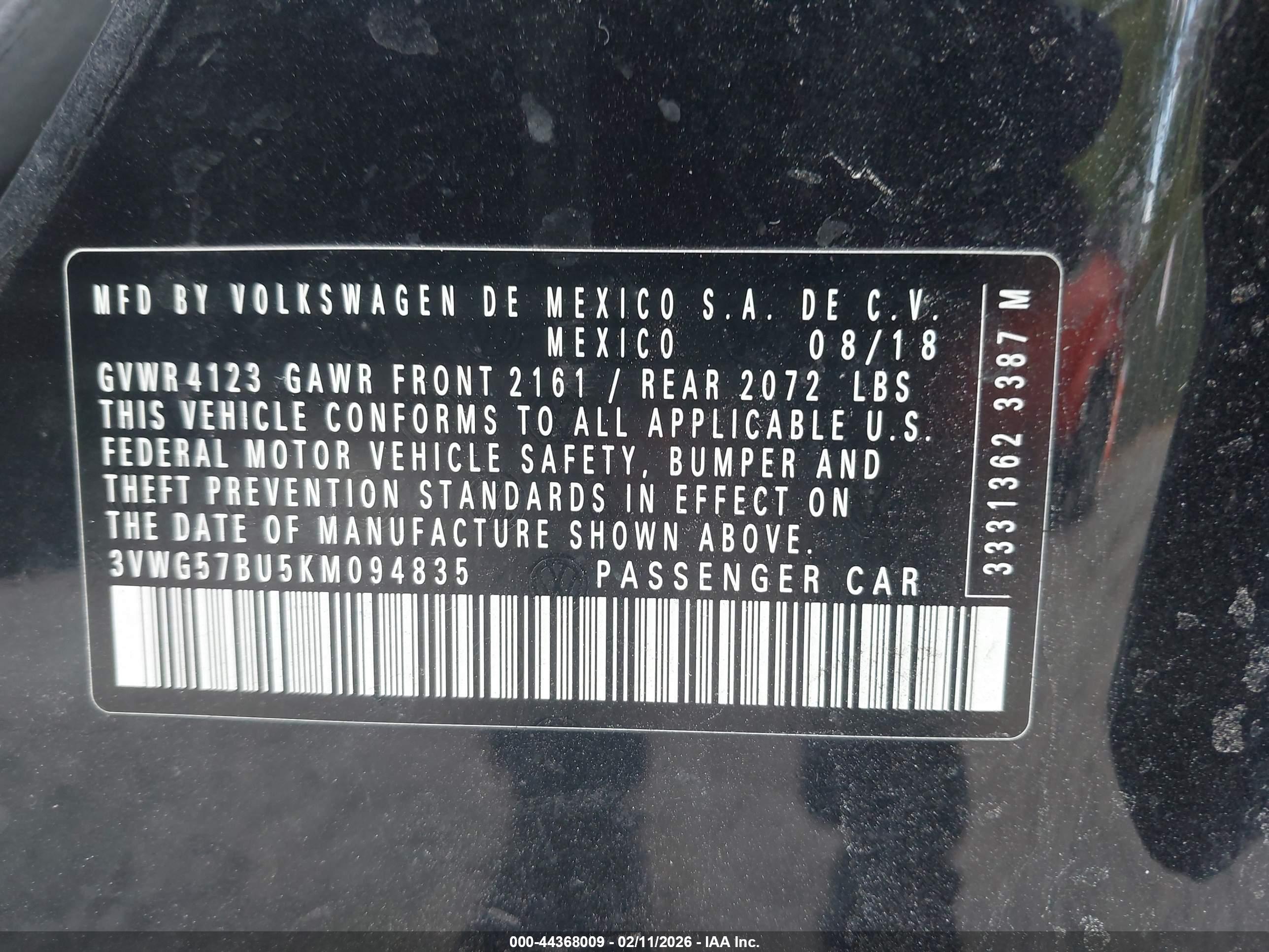 VOLKSWAGEN JETTA image 9