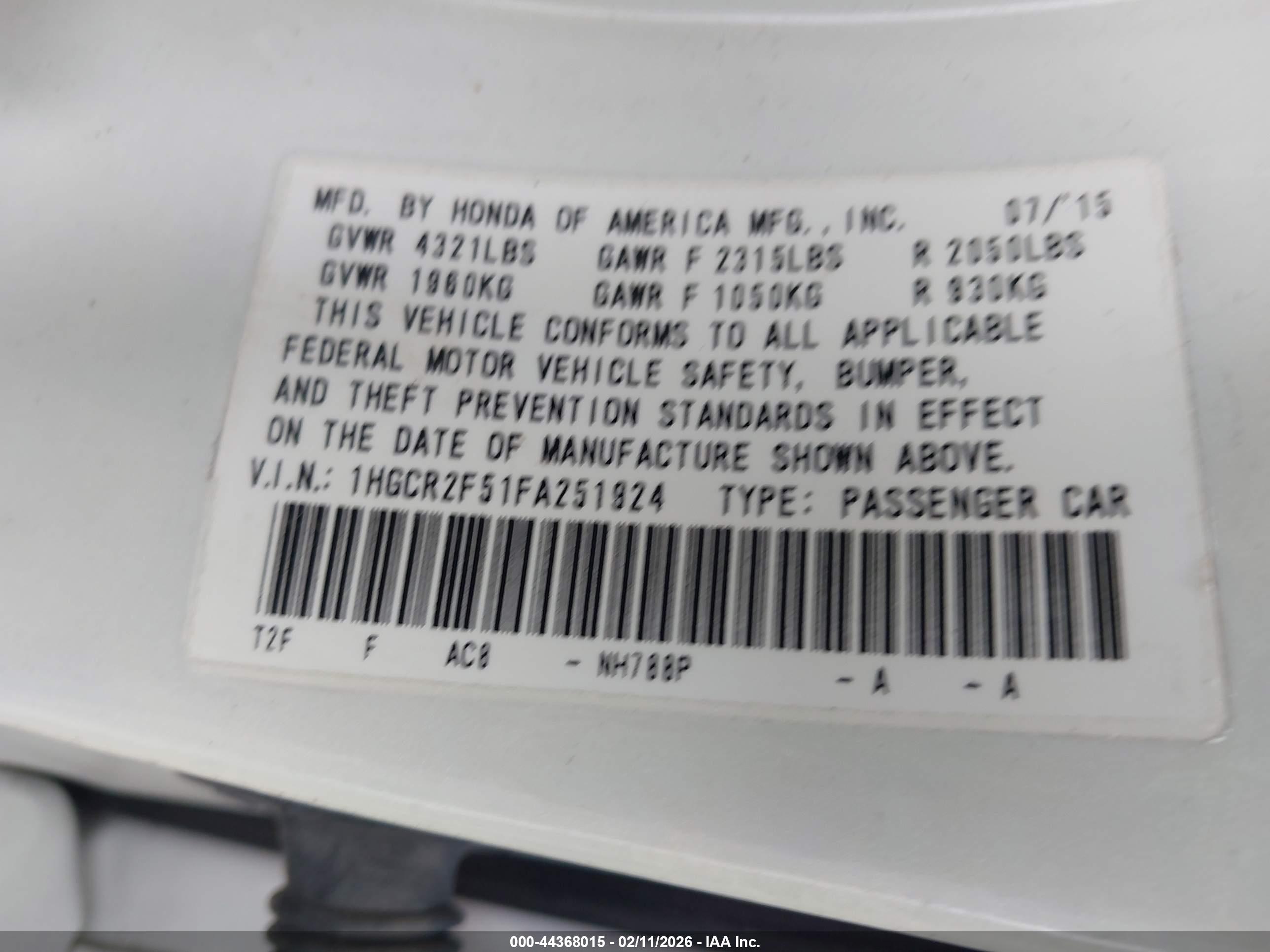 HONDA ACCORD image 9