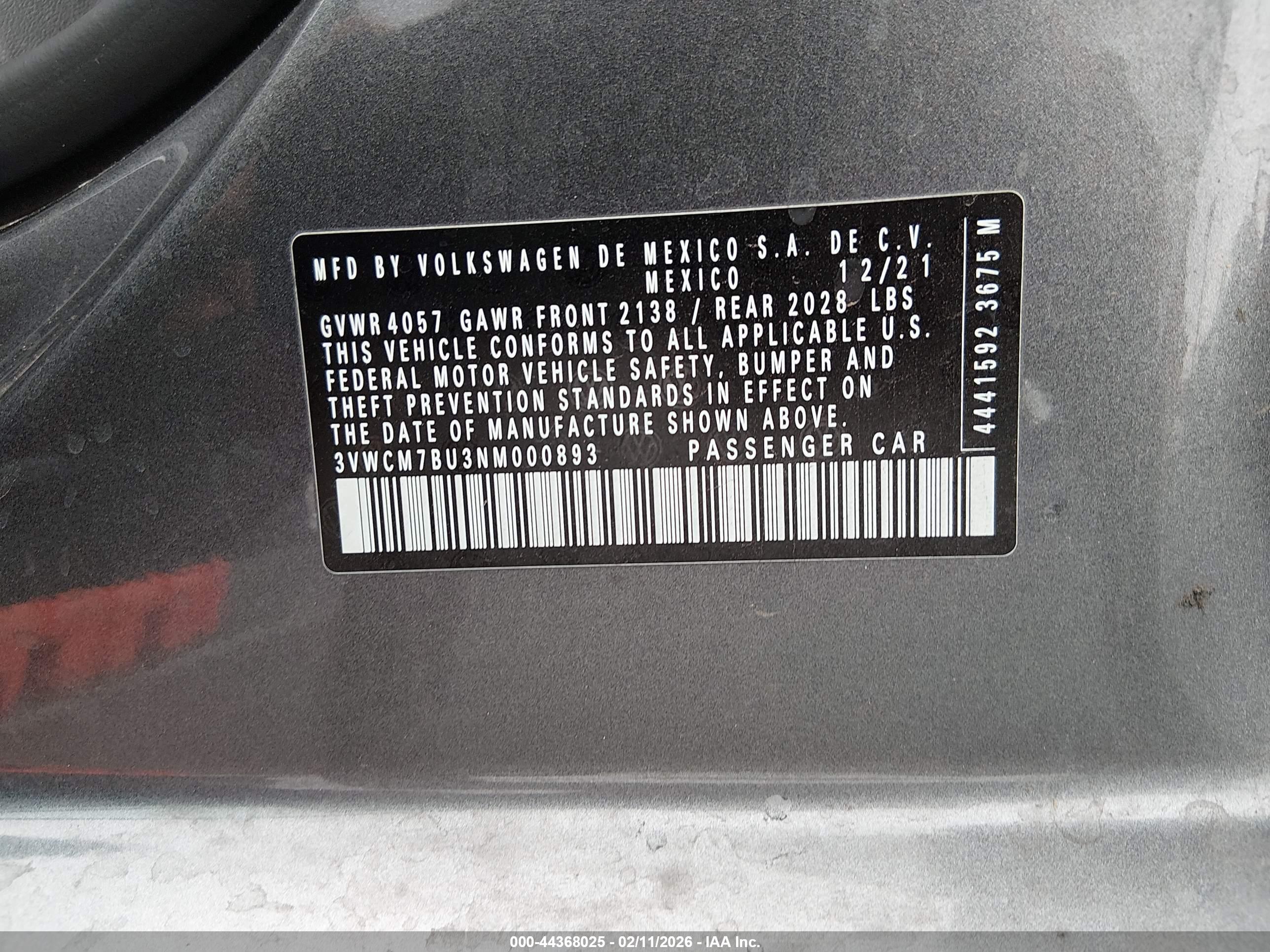 VOLKSWAGEN JETTA image 9