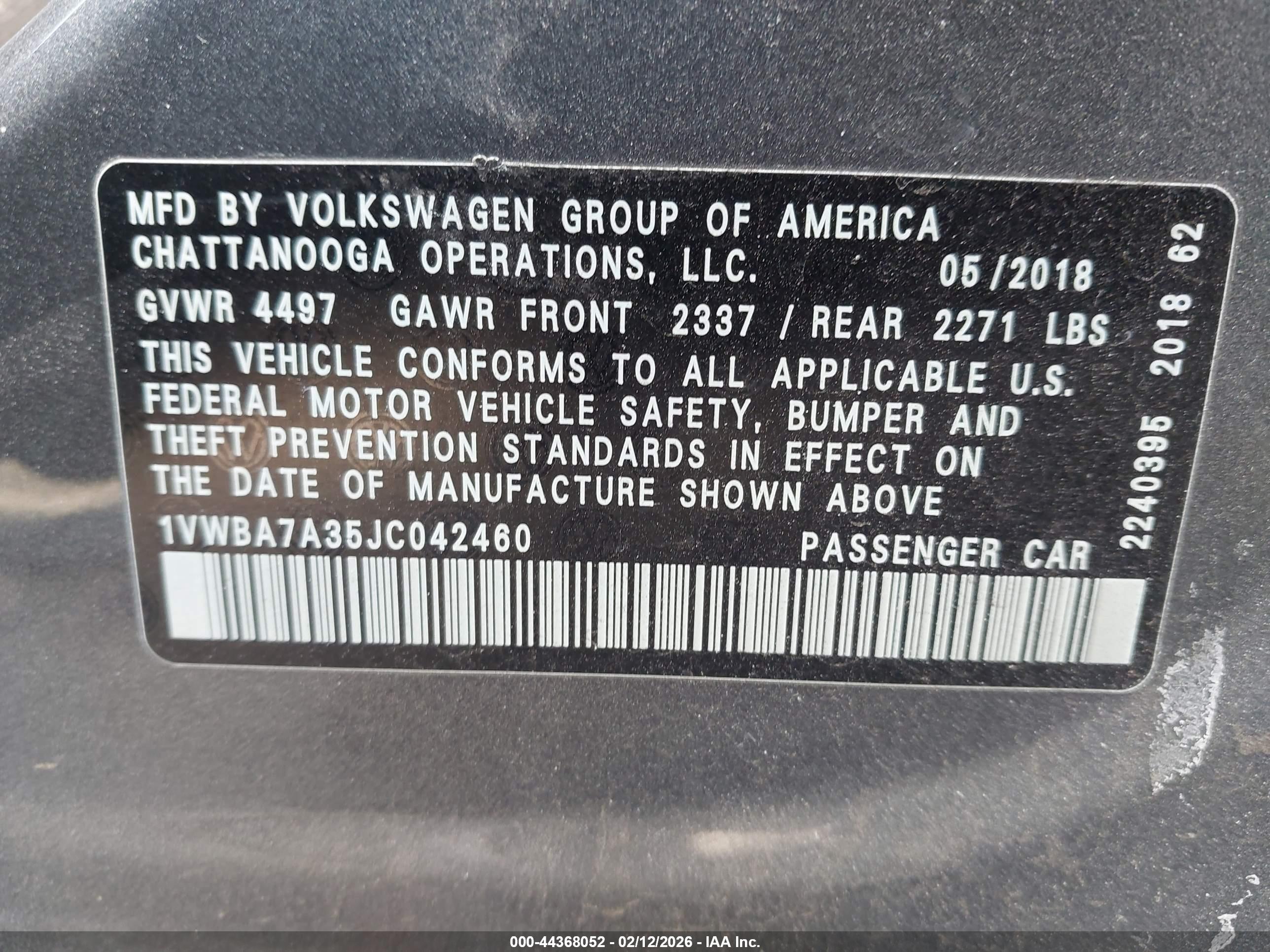 VOLKSWAGEN PASSAT image 9