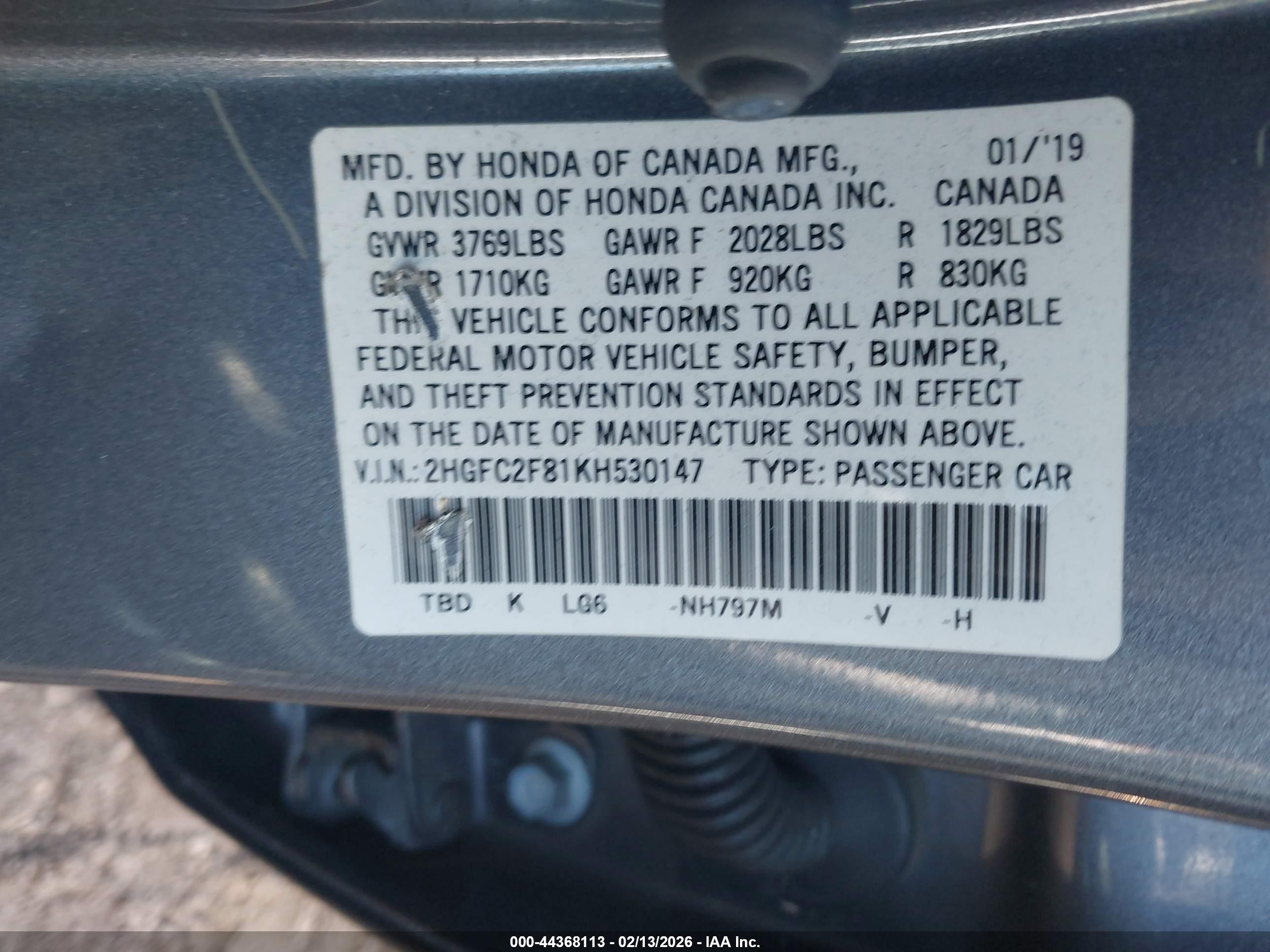 HONDA CIVIC image 9