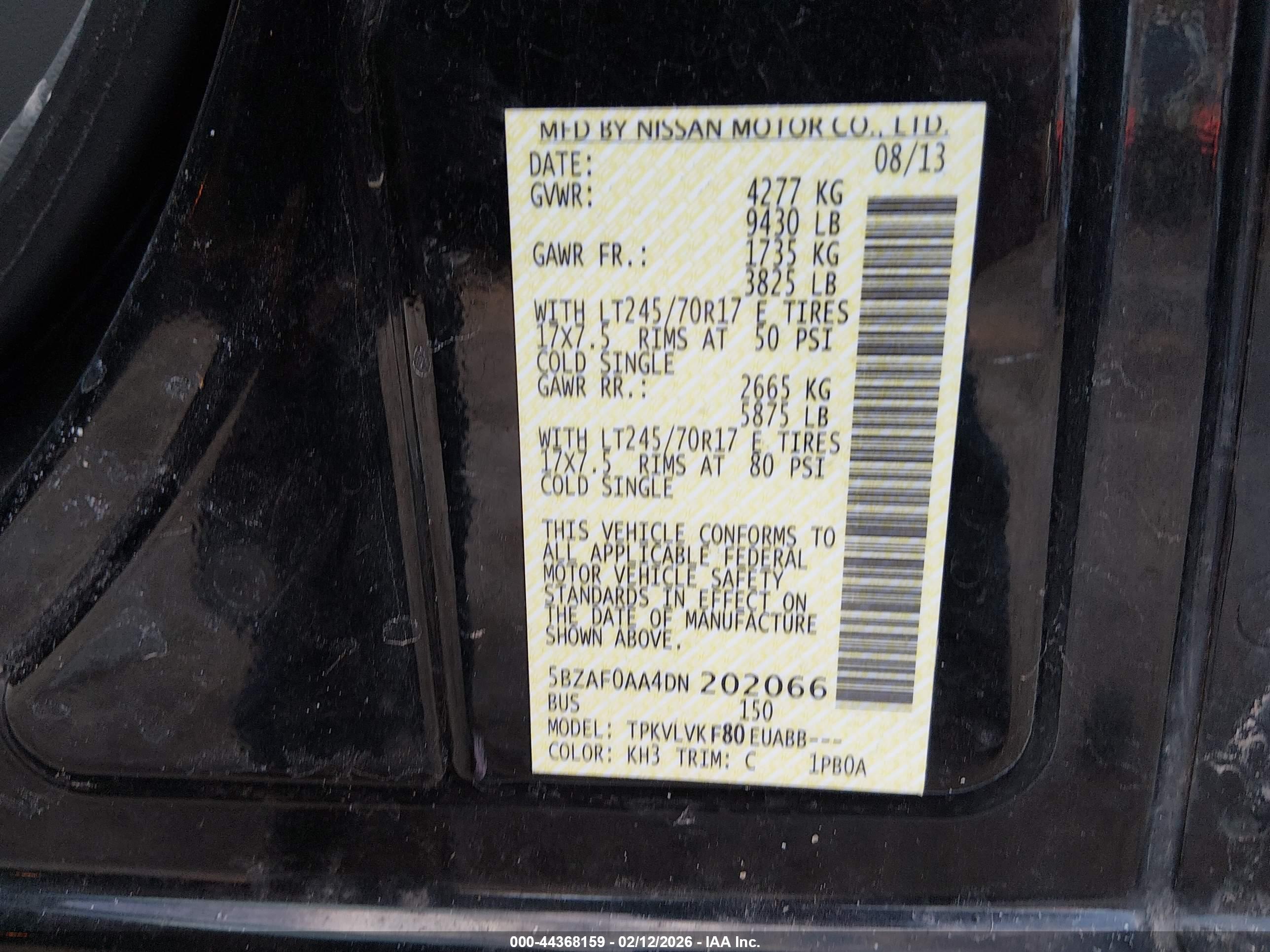 NISSAN NV image 9