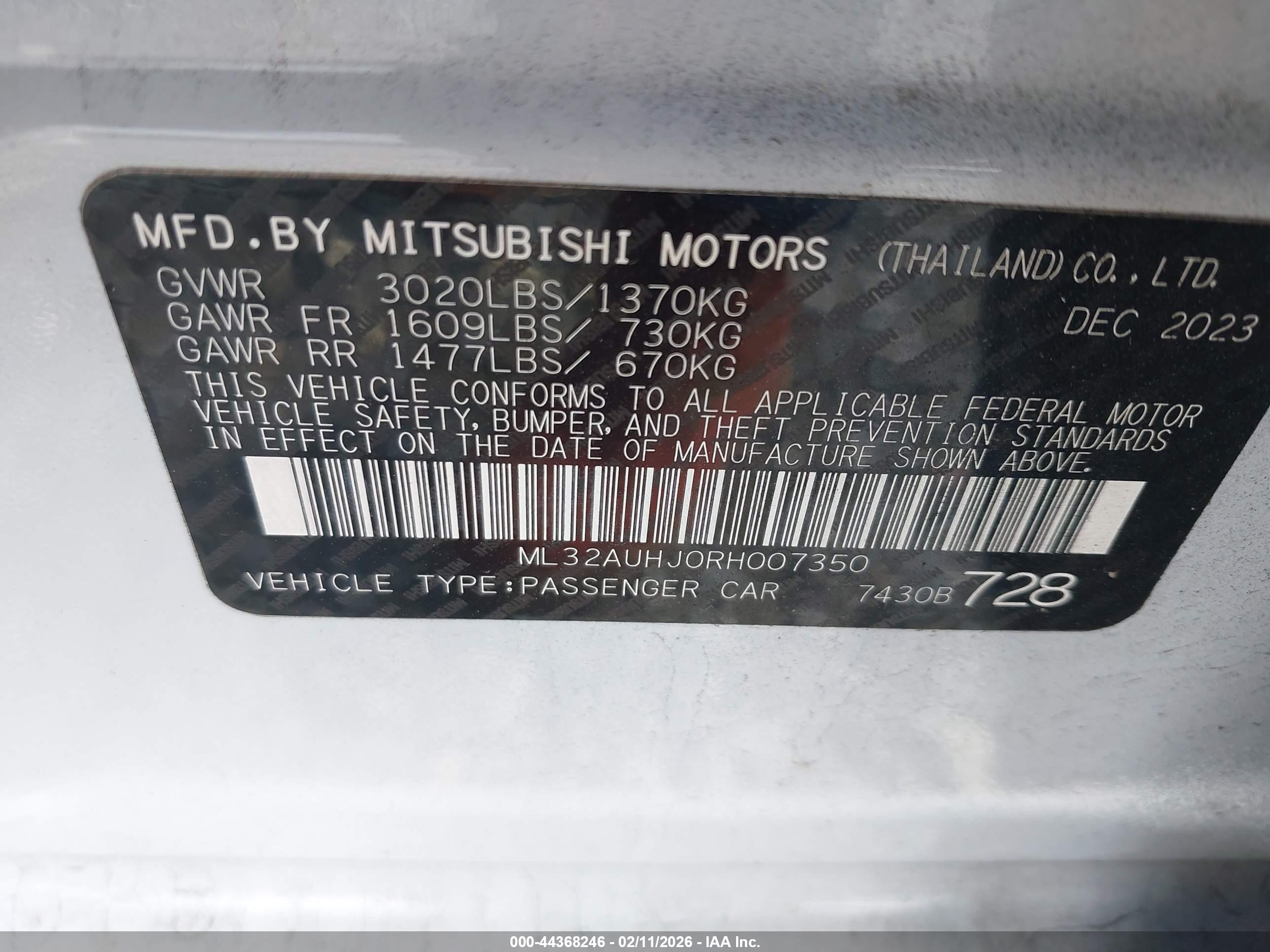 MITSUBISHI MIRAGE image 9