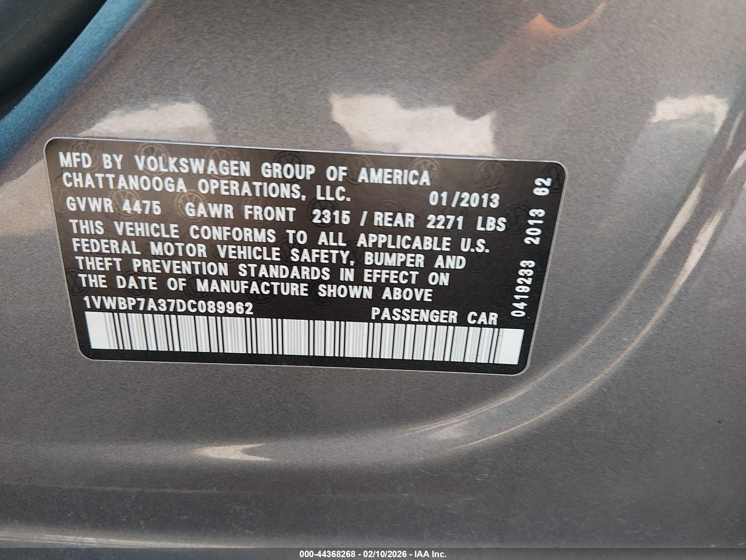 VOLKSWAGEN PASSAT image 9