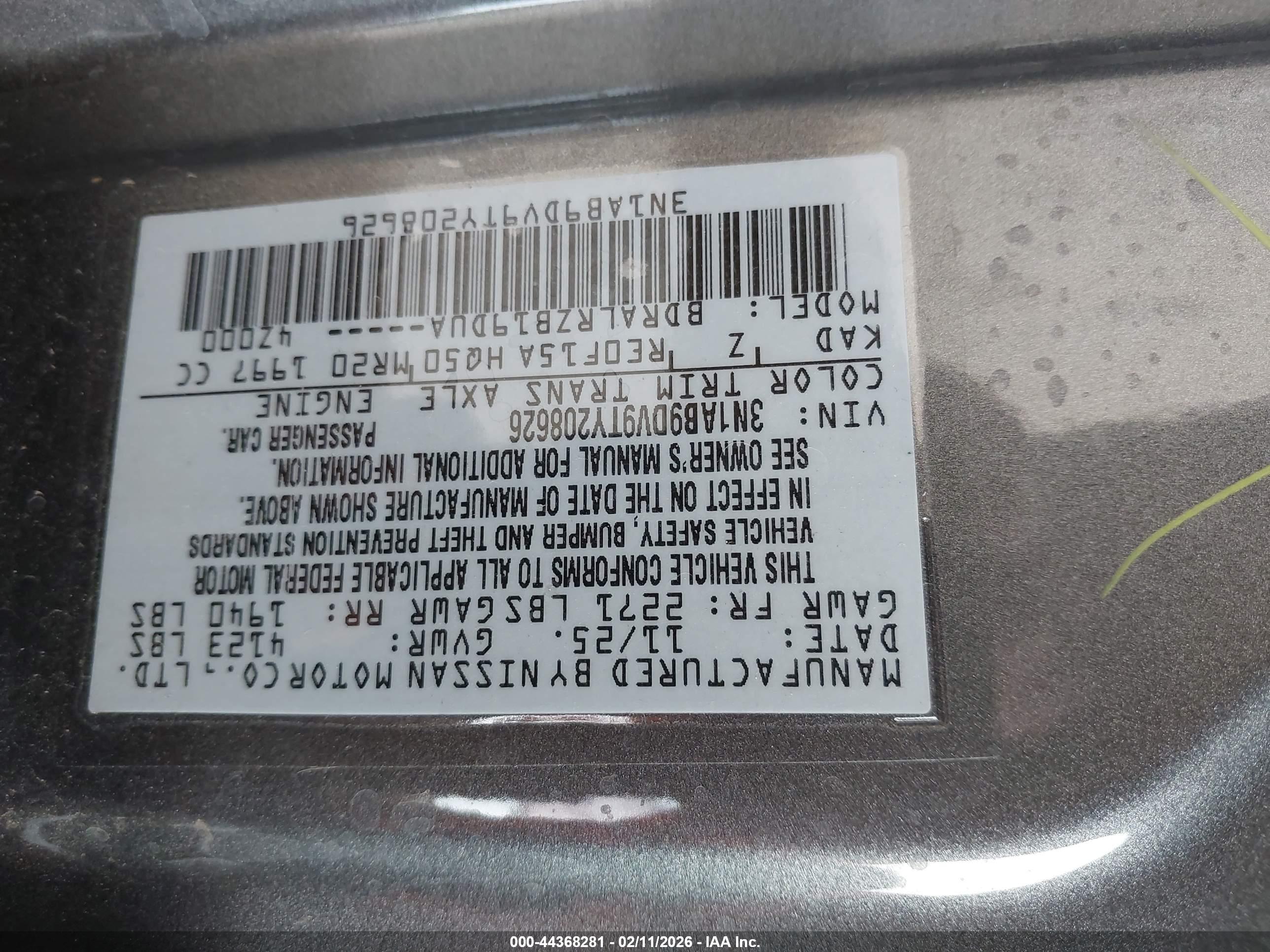 NISSAN SENTRA image 9