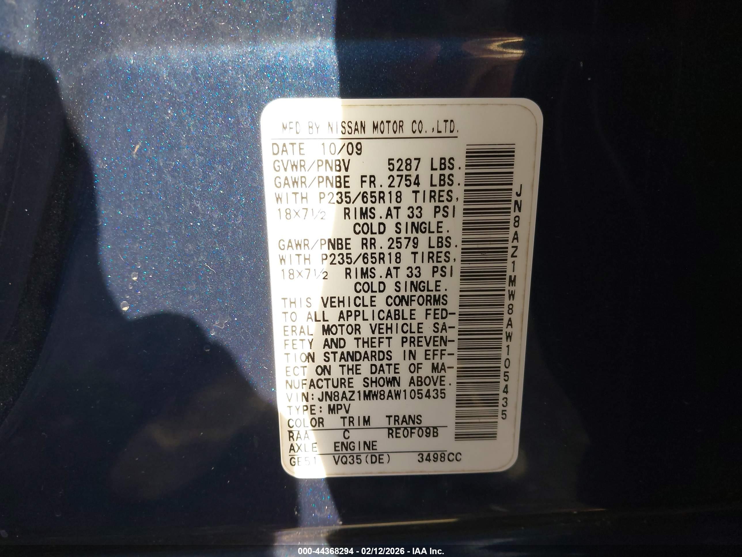 NISSAN MURANO image 9