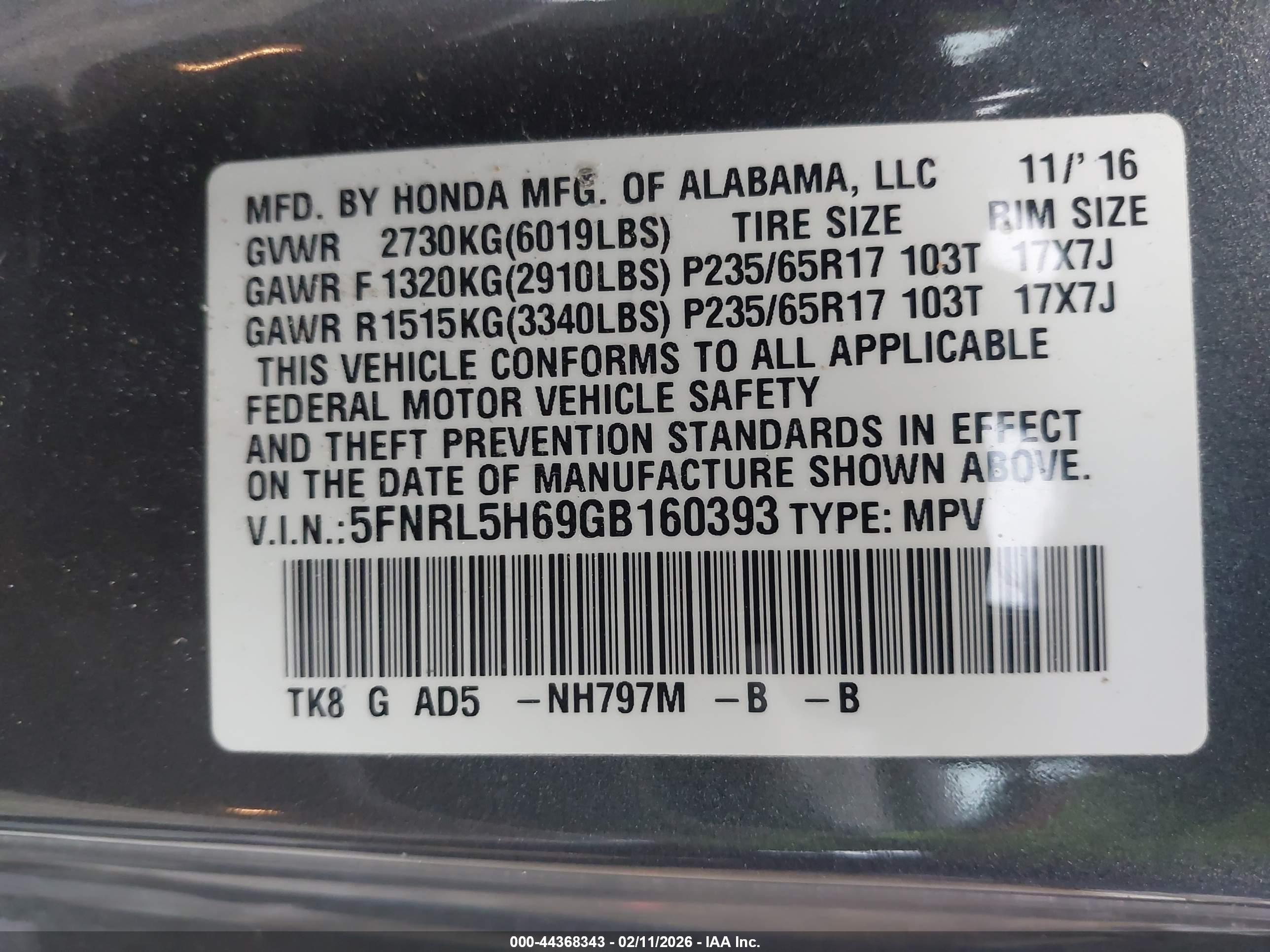 HONDA ODYSSEY image 9