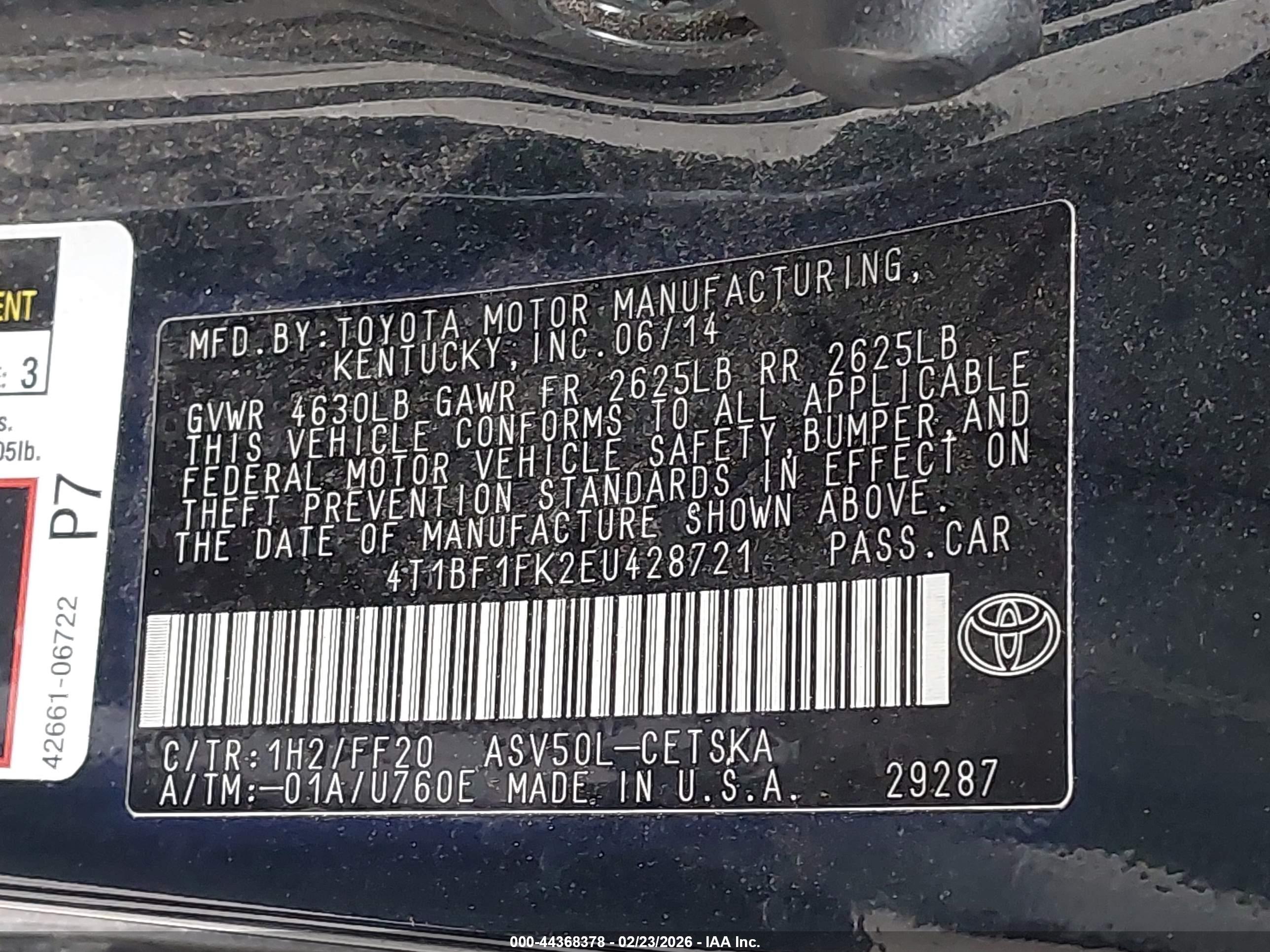 TOYOTA CAMRY image 9