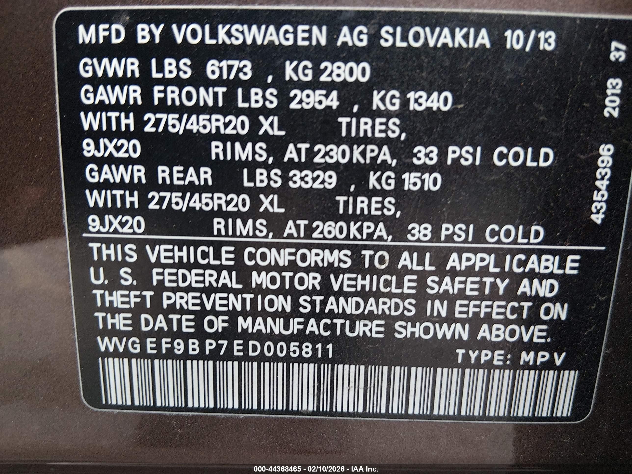 VOLKSWAGEN TOUAREG image 9