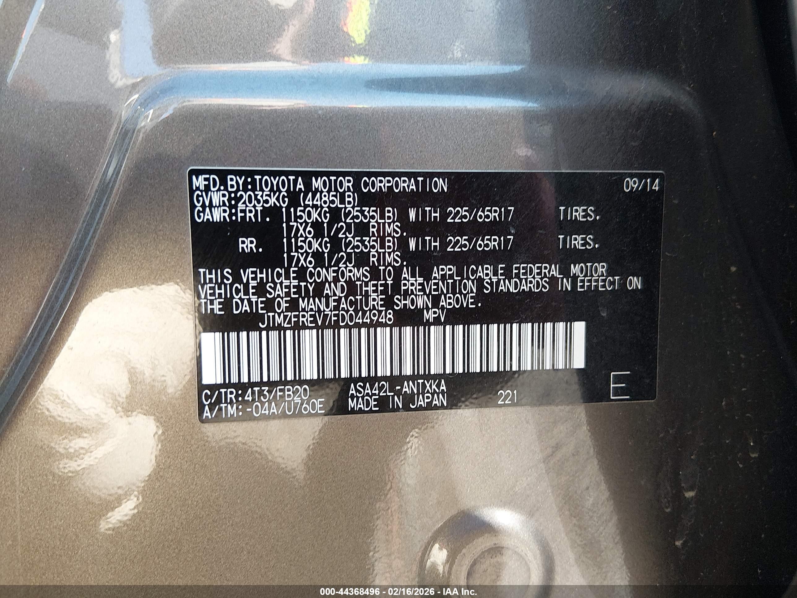 TOYOTA RAV4 image 9