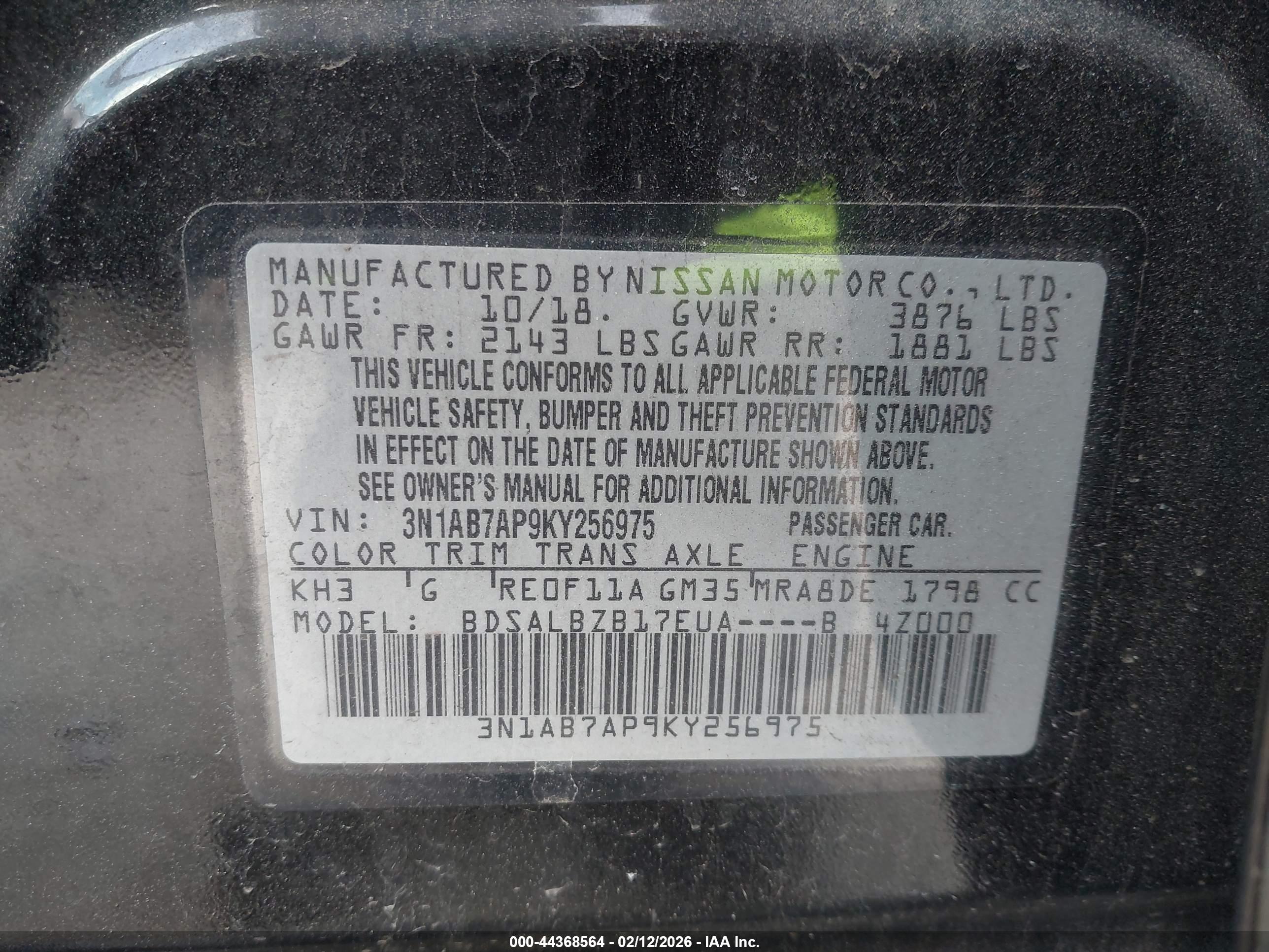NISSAN SENTRA image 9