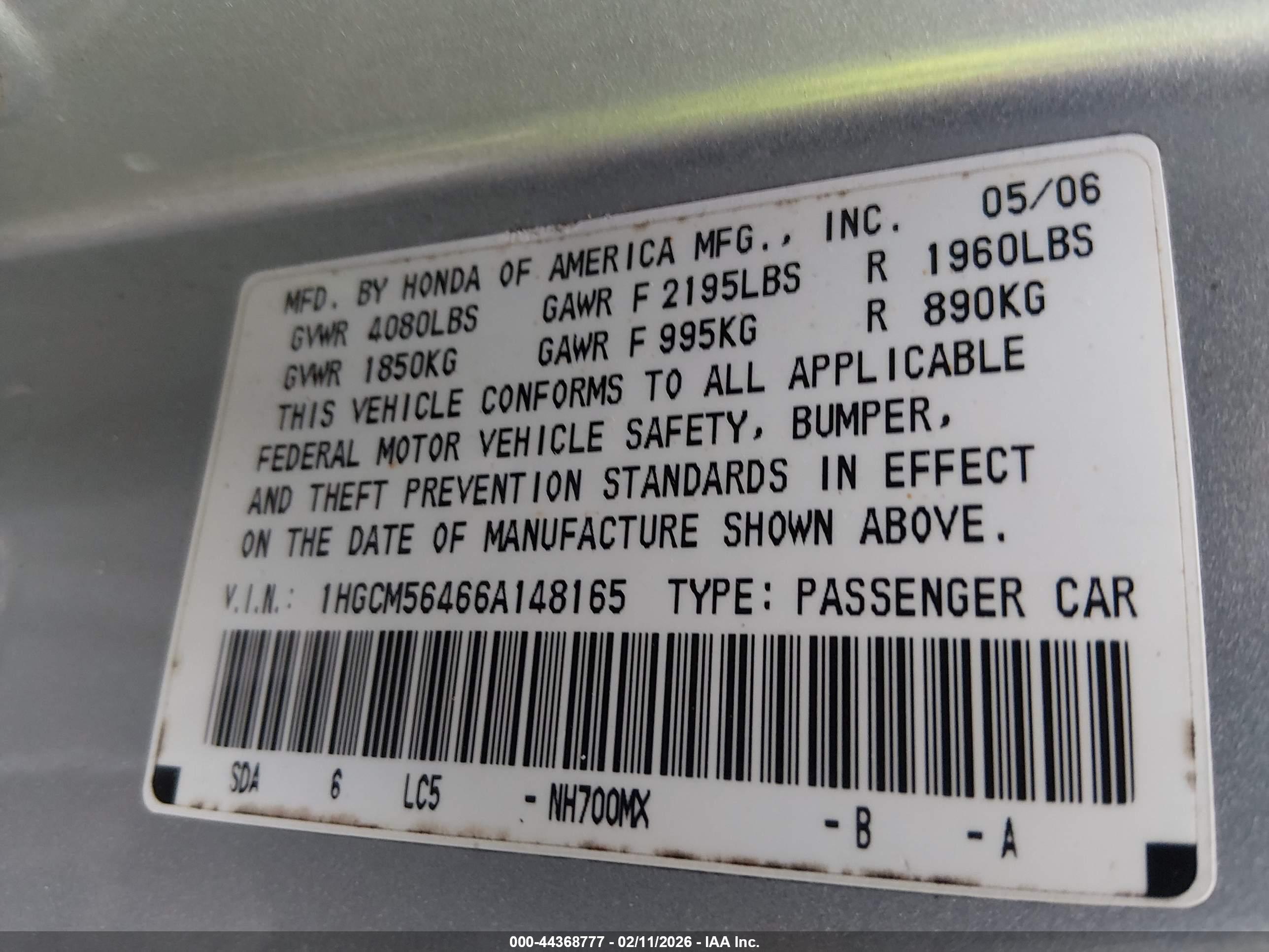 HONDA ACCORD image 9