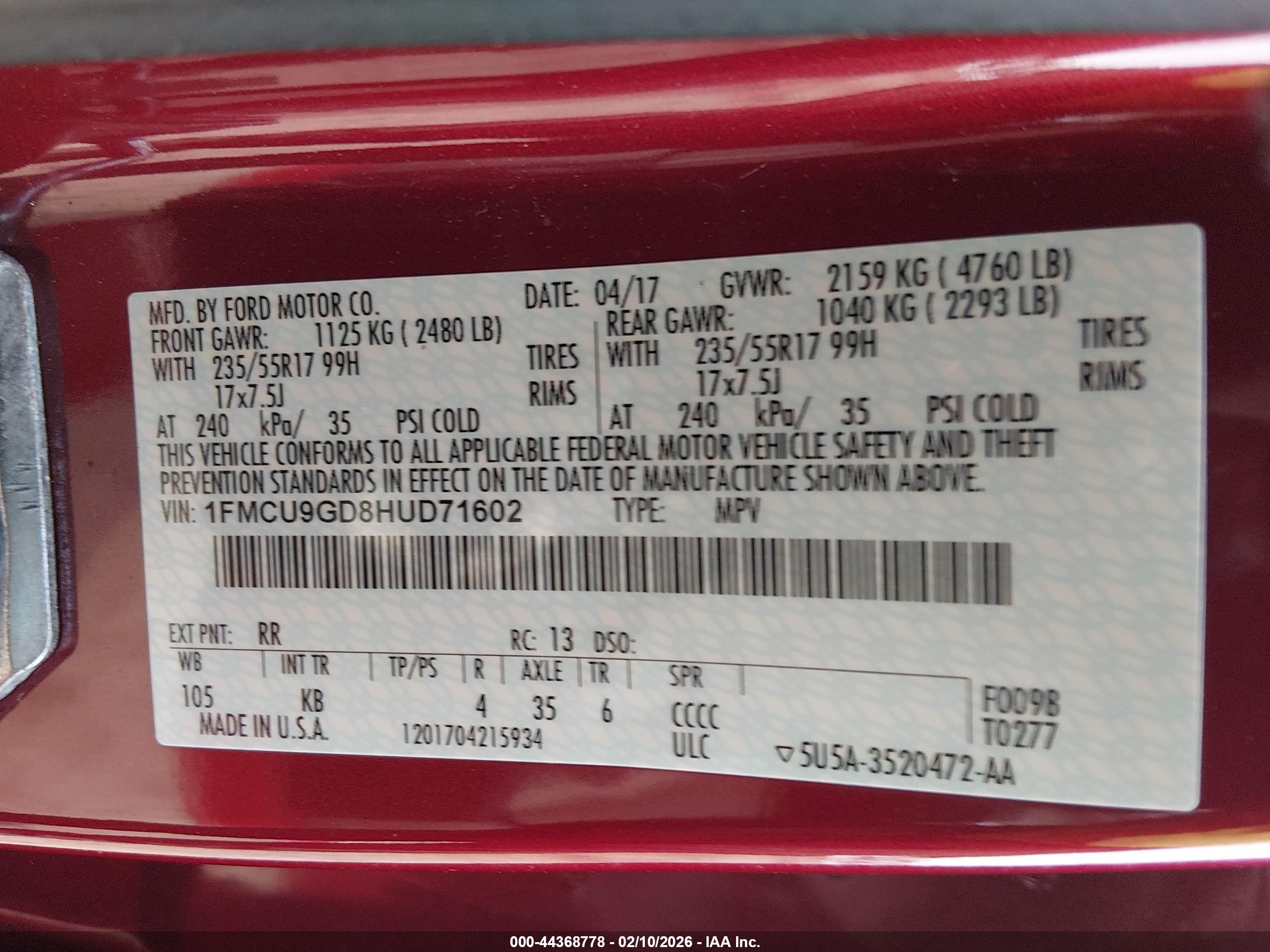 FORD ESCAPE image 9