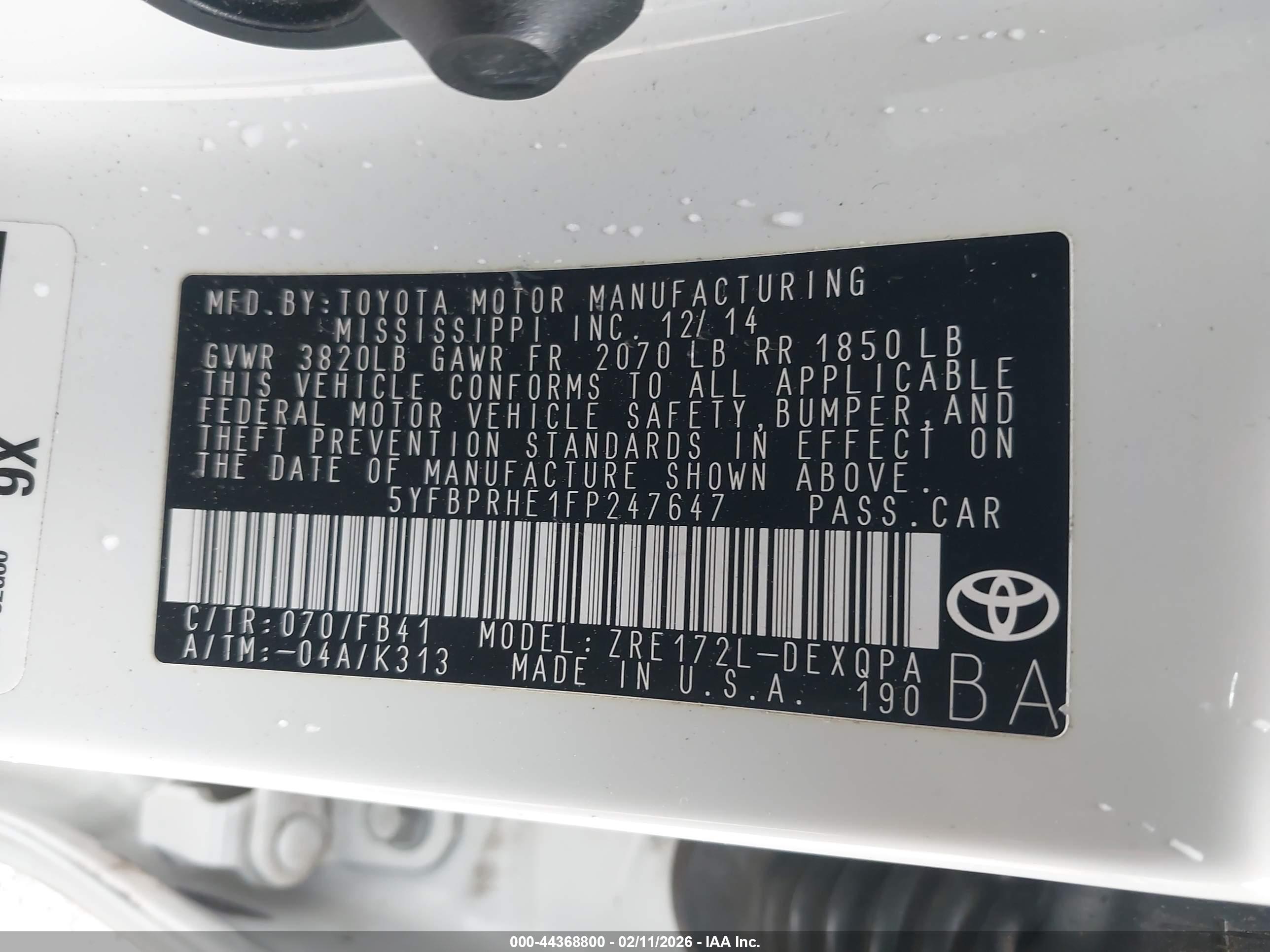 TOYOTA COROLLA image 9
