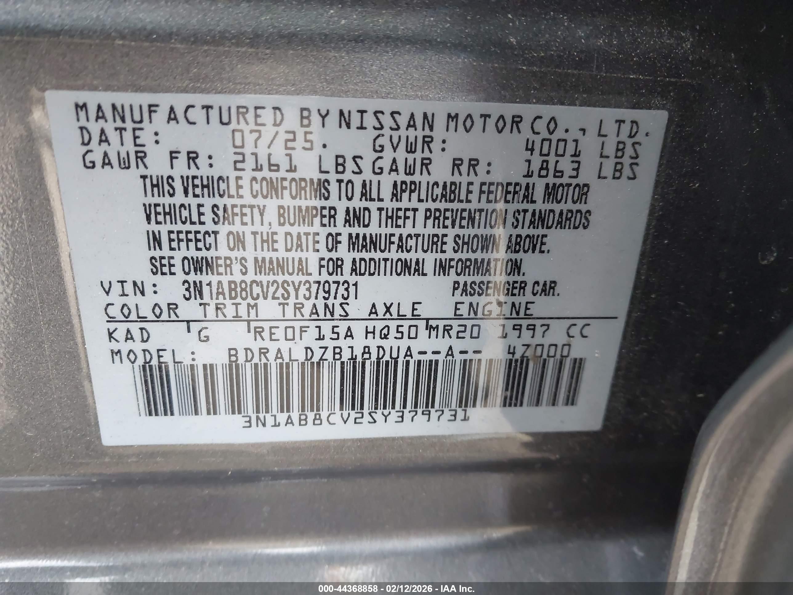 NISSAN SENTRA image 9