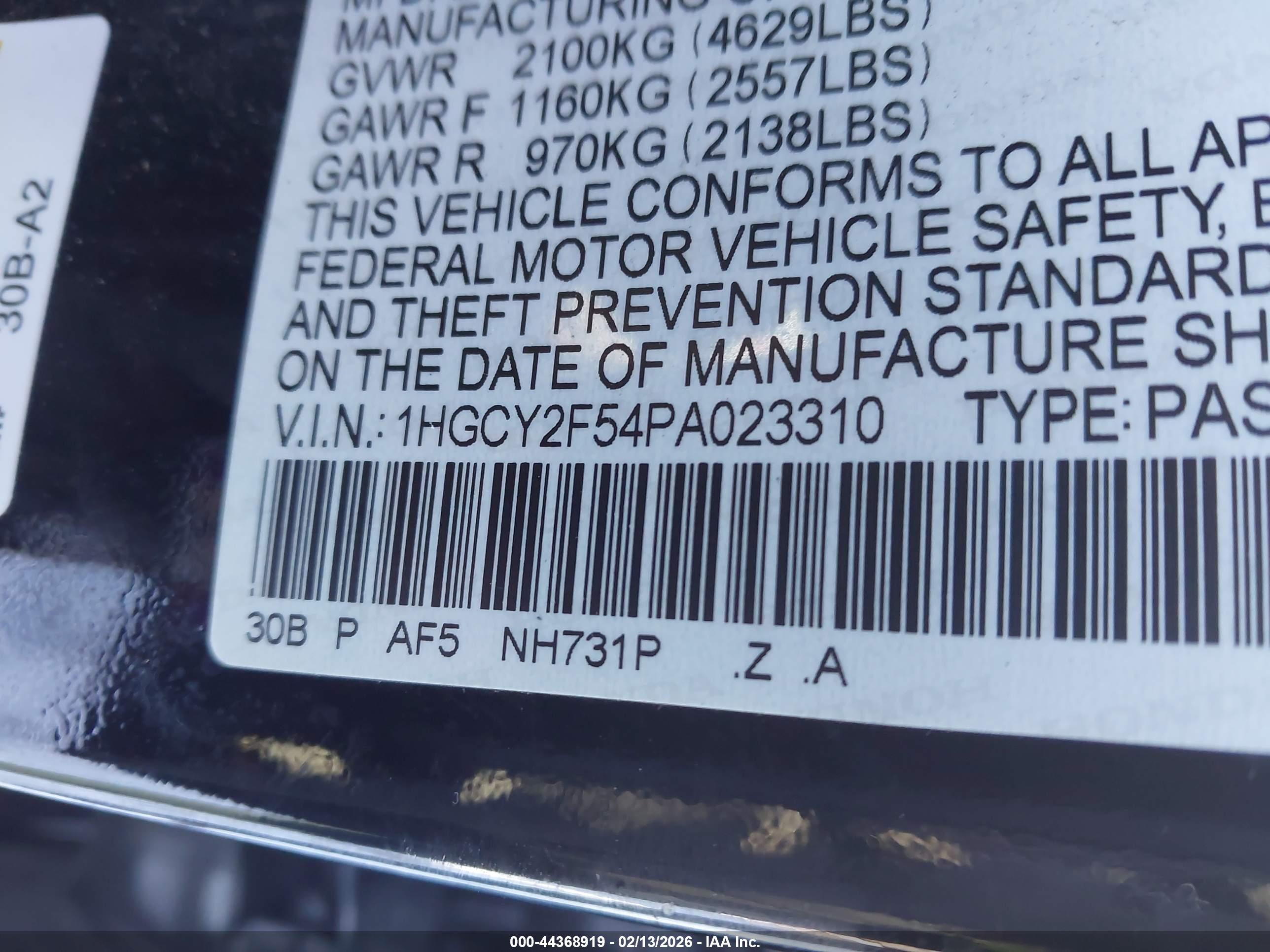 HONDA ACCORD image 9