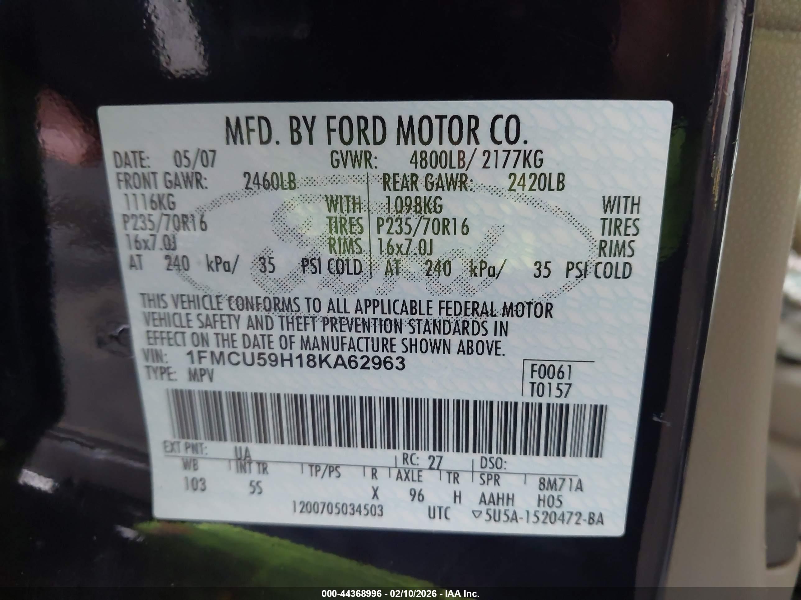FORD ESCAPE image 9