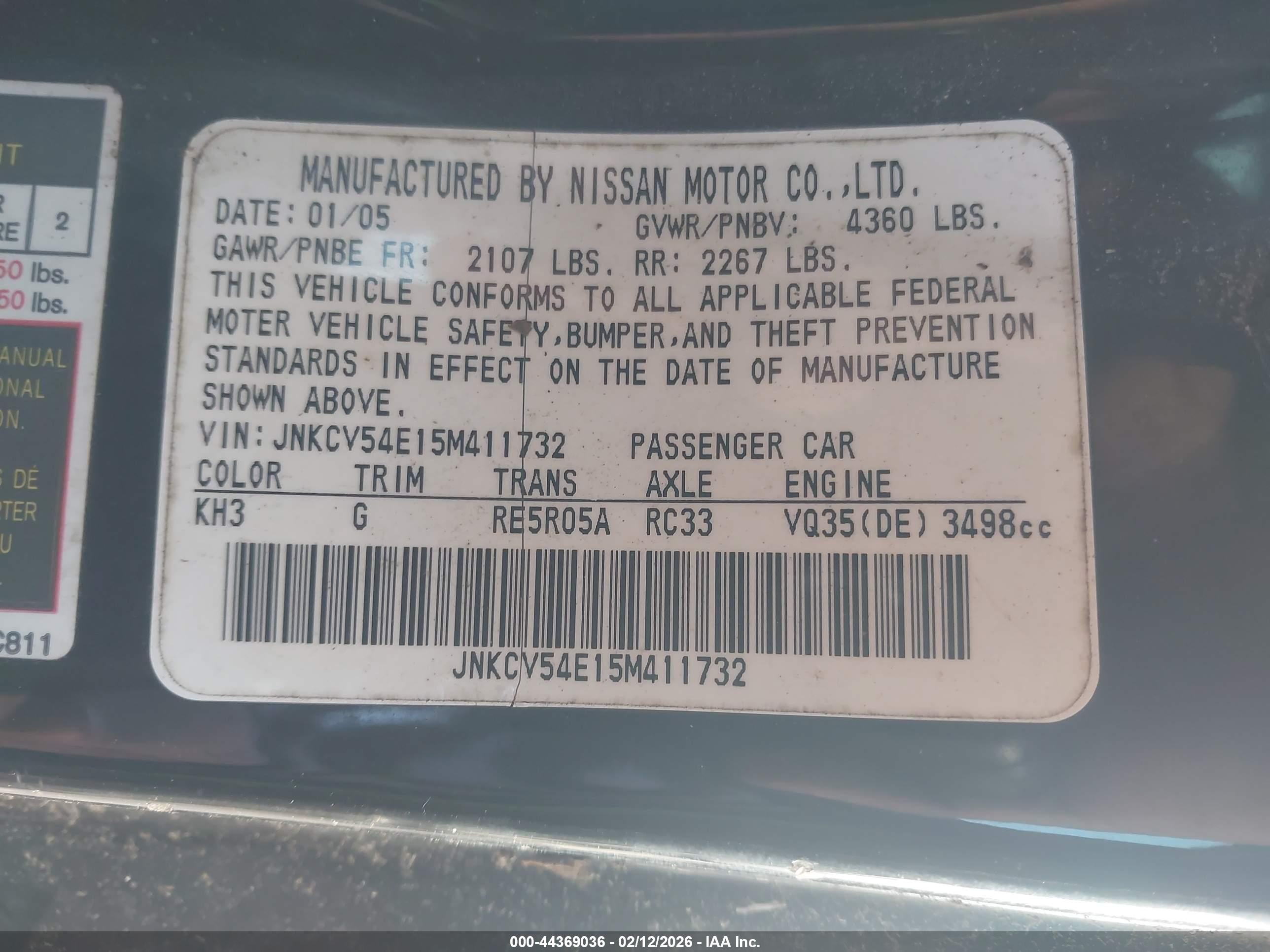 INFINITI G35 image 9