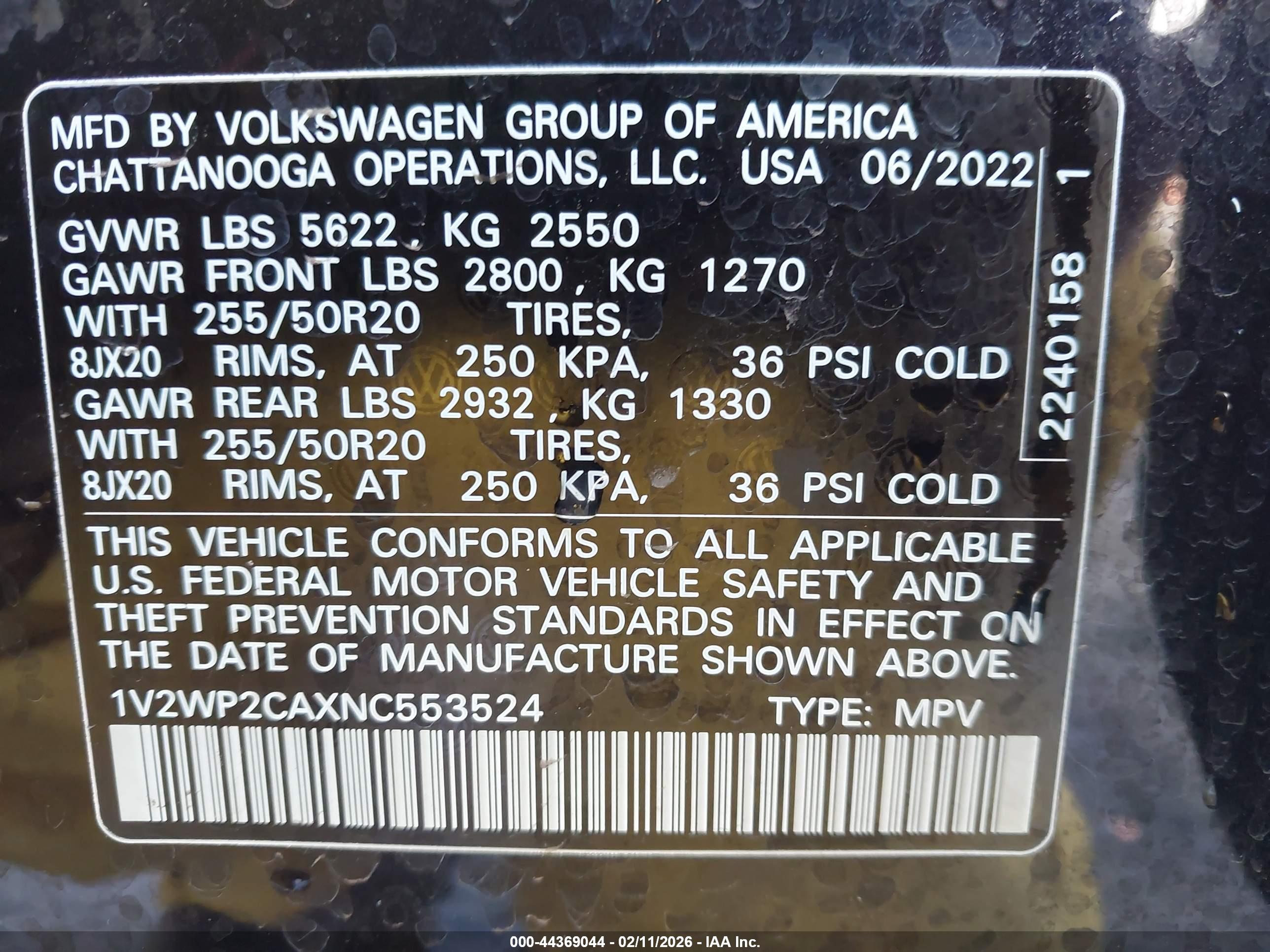 VOLKSWAGEN ATLAS image 9