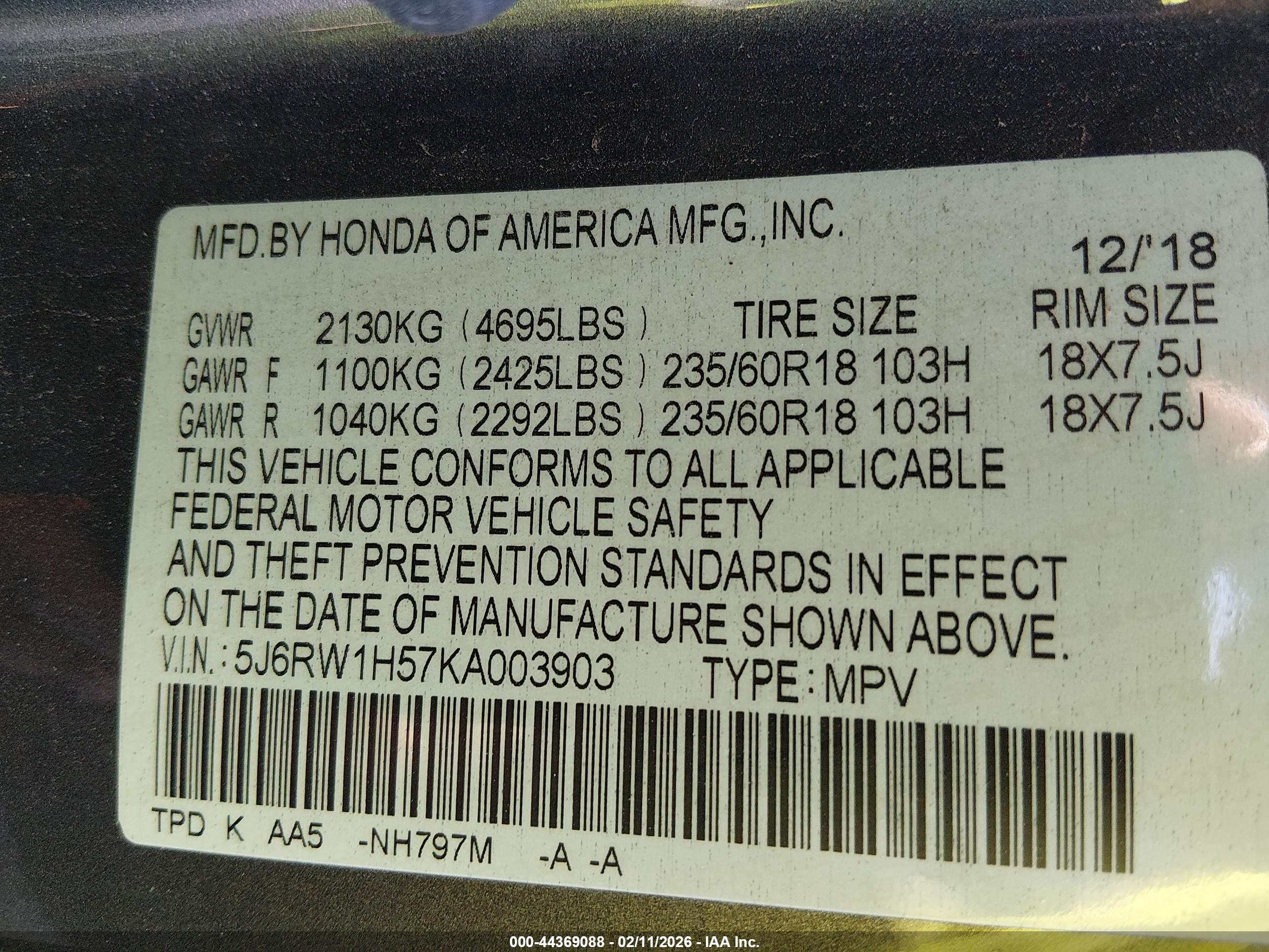 HONDA CR-V image 9