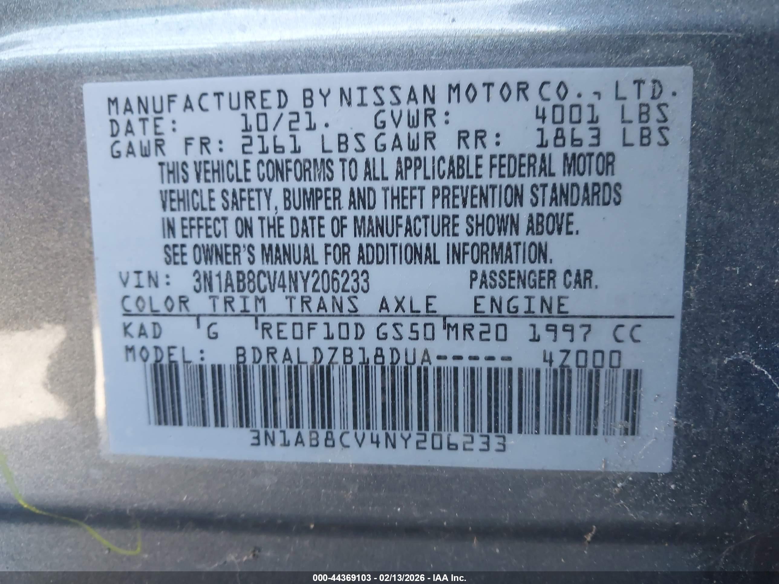 NISSAN SENTRA image 9